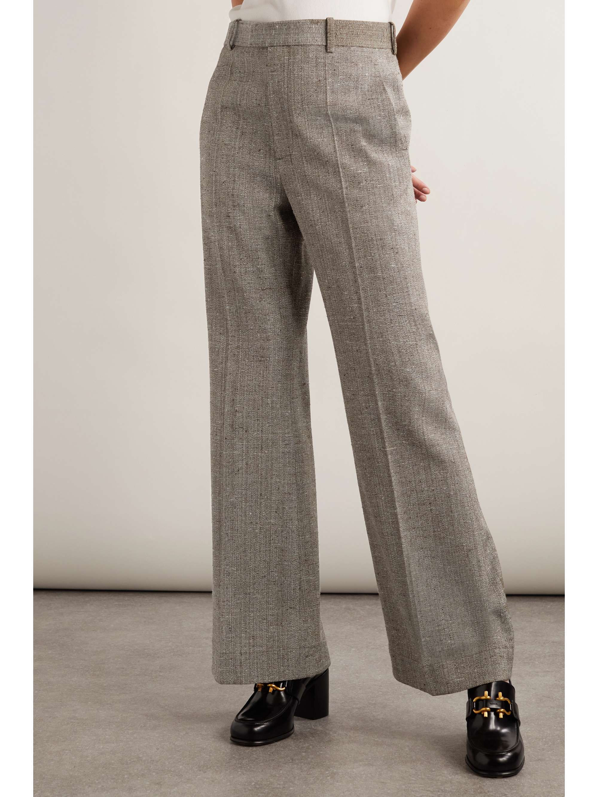 BOTTEGA VENETA Tweed straight-leg pants | NET-A-PORTER