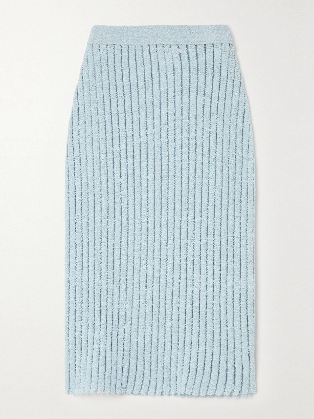 Bottega Veneta Ribbed-knit Skirt - Blue