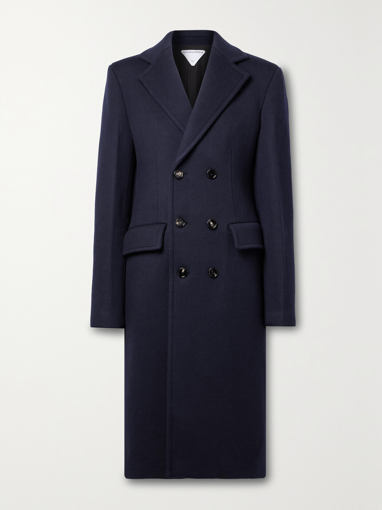 Bottega Veneta - Double-breasted Wool And Cashmere-blend Coat - Blue