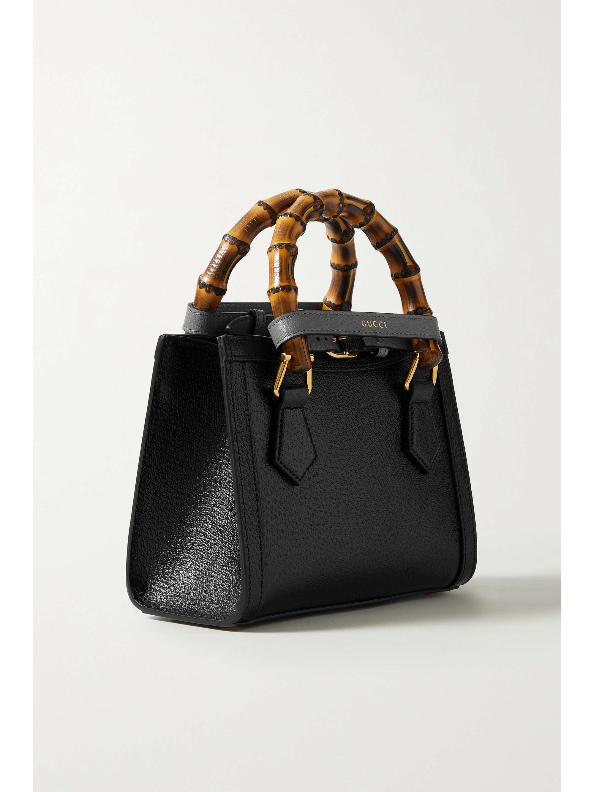 GUCCI Diana mini textured-leather tote