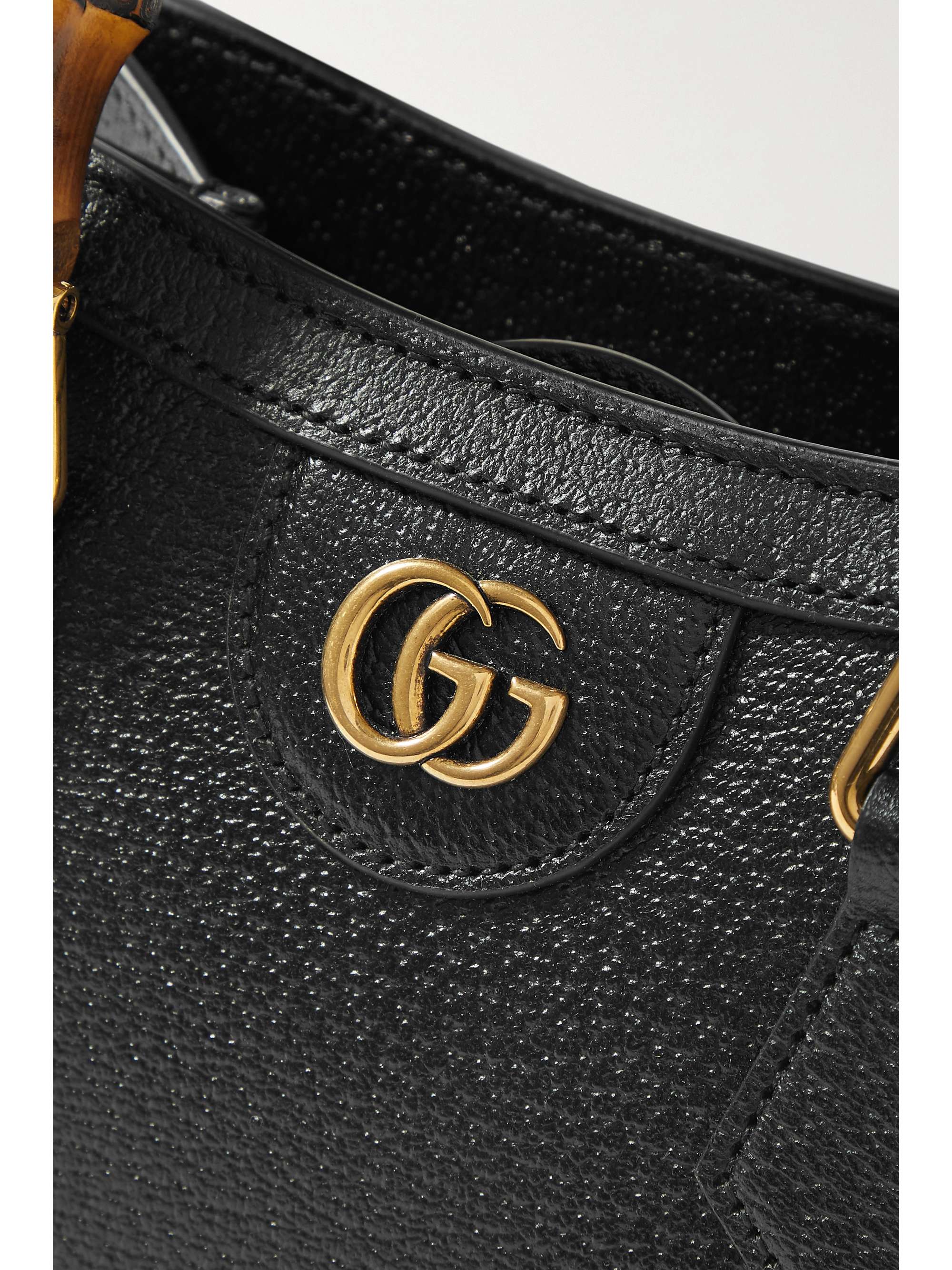 GUCCI Diana mini textured-leather tote