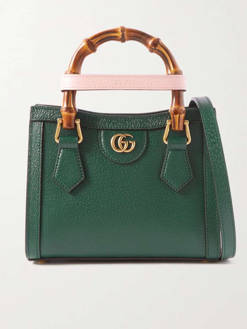 Gucci Diana Mini Textured-leather Tote