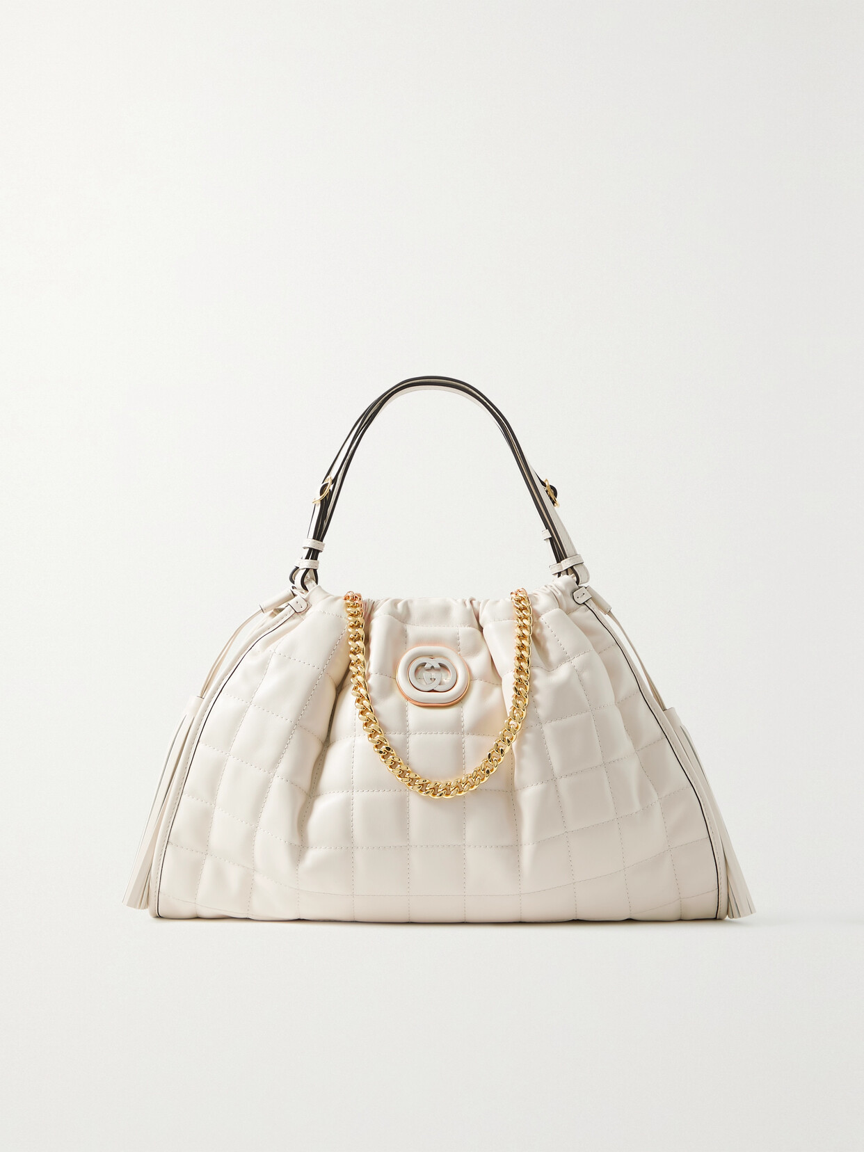 Gucci Deco Embellished Quilted Leather Tote