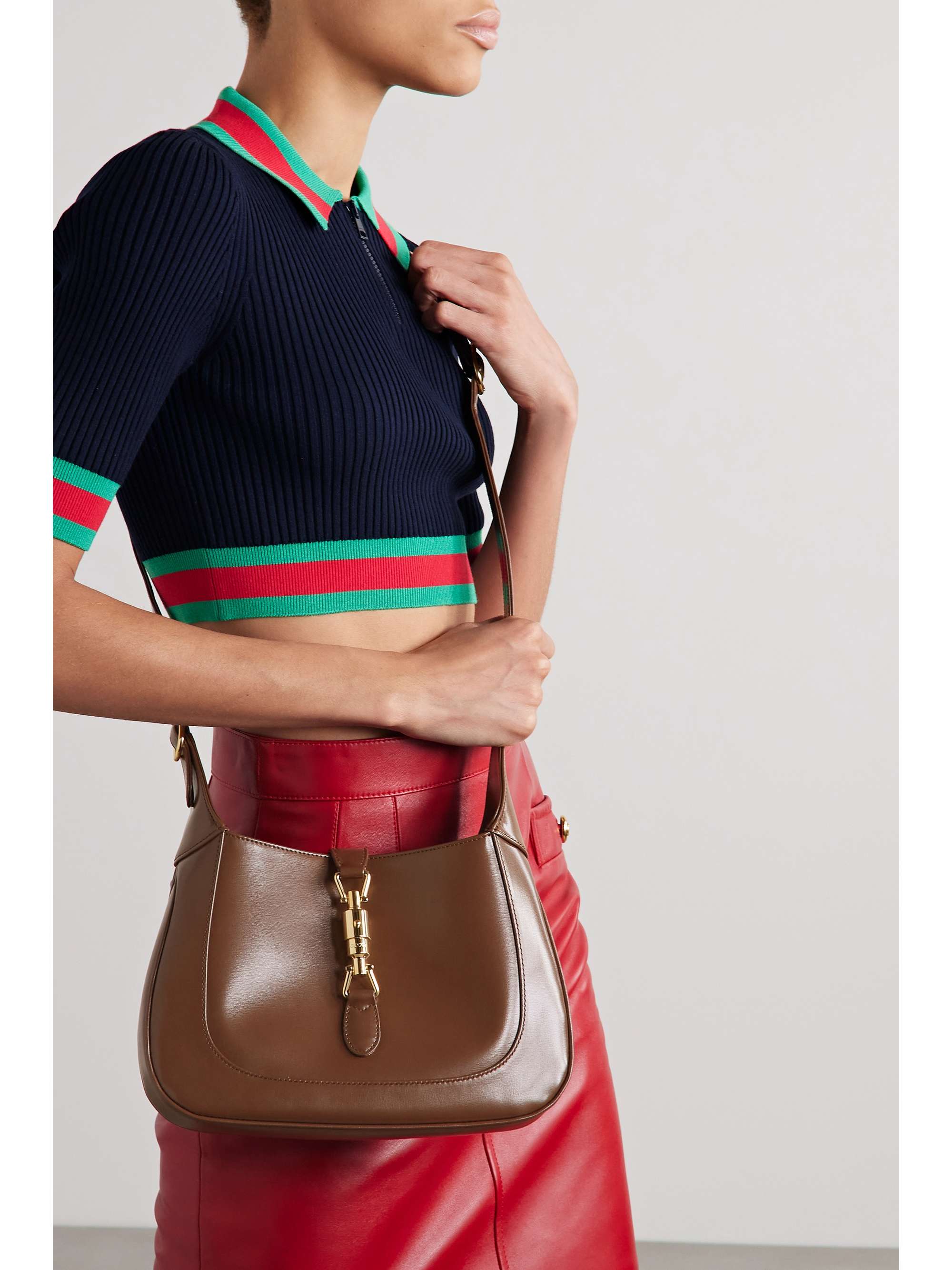 GUCCI Jackie 1961 small leather shoulder bag NETAPORTER