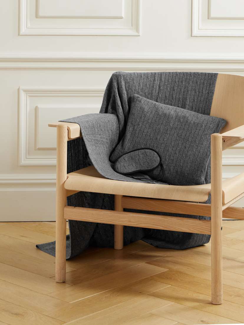 Ralph Lauren Home Cable-knit Cashmere Travel Set