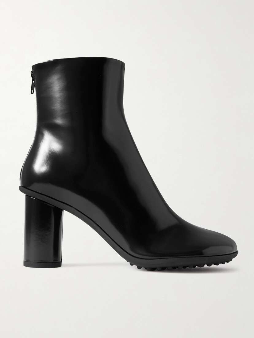 Bottega Veneta Atomic Glossed-leather Ankle Boots
