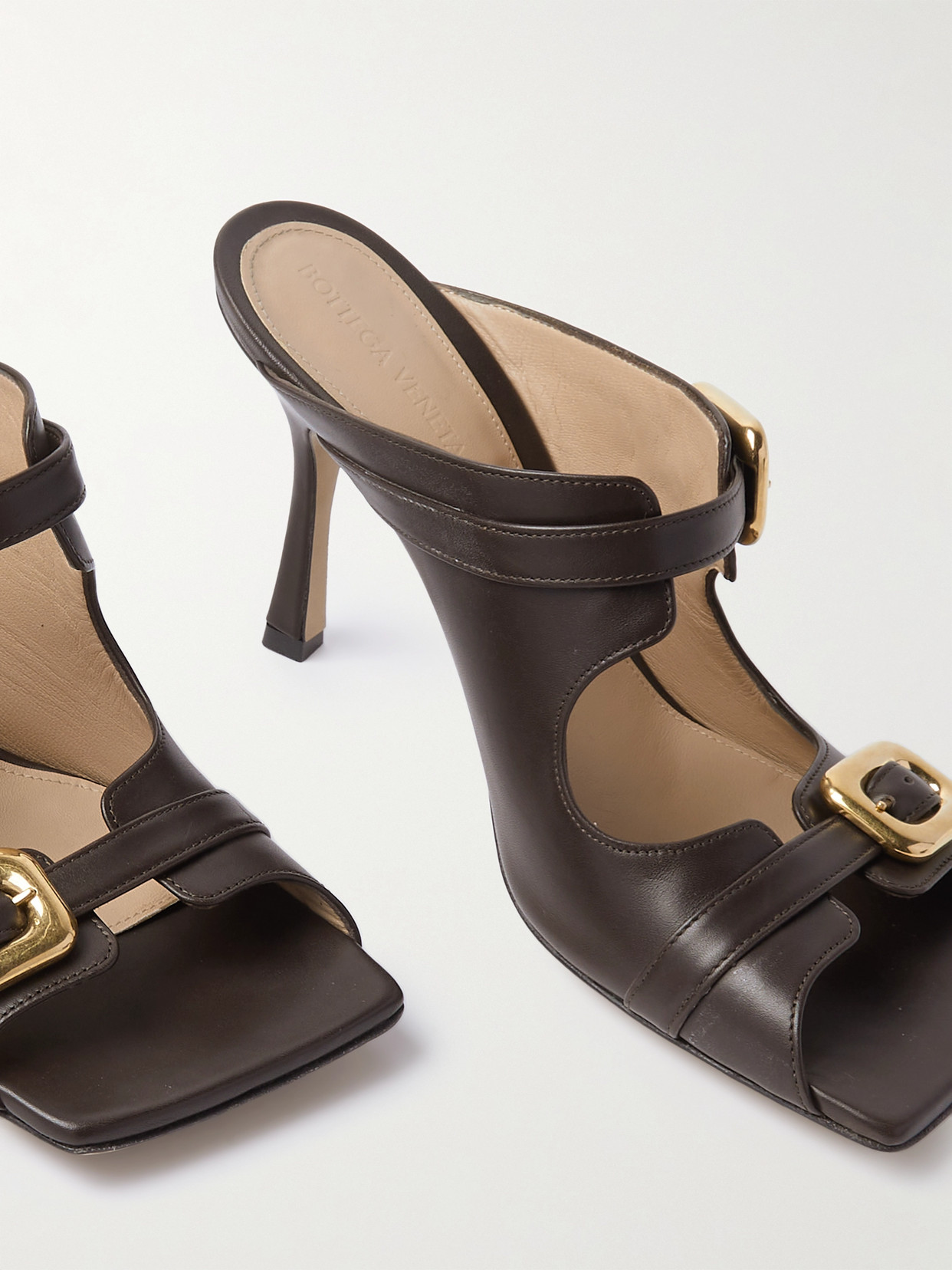 Bottega Veneta Stretch Slide Sandal In Brown