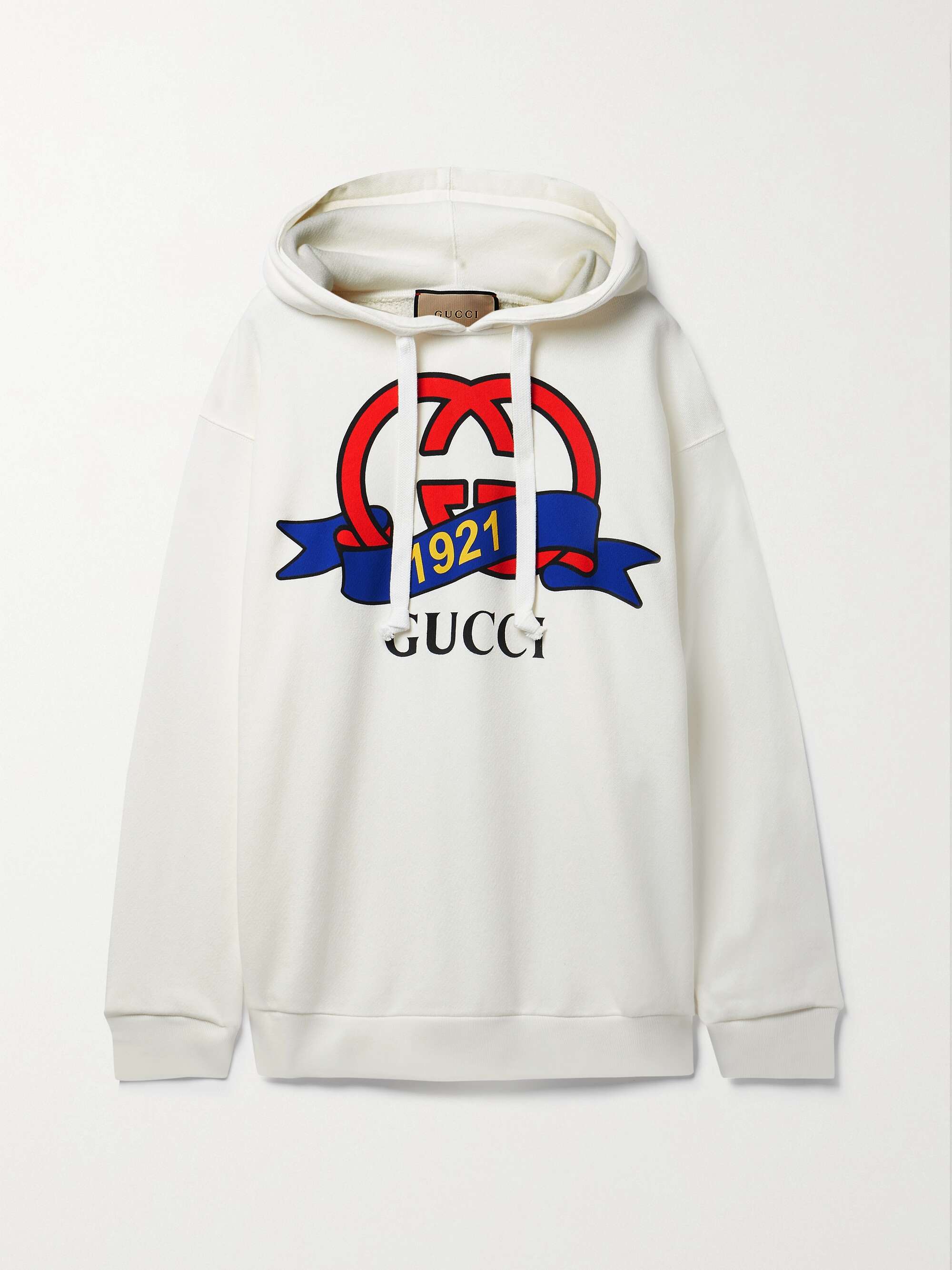 GUCCI Printed cotton-jersey hoodie | NET-A-PORTER