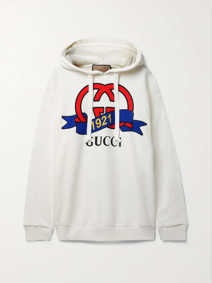 Gucci Printed Cotton-jersey Hoodie