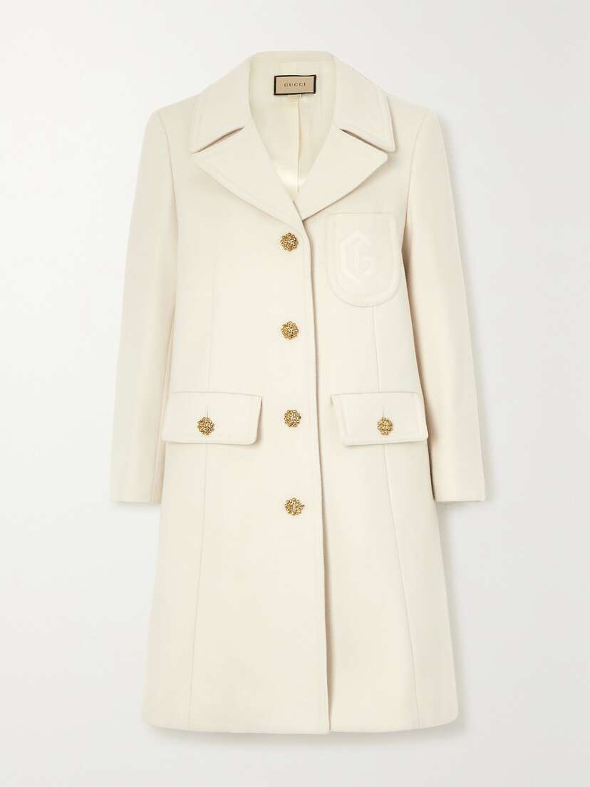 Gucci Button-embellished Wool Coat
