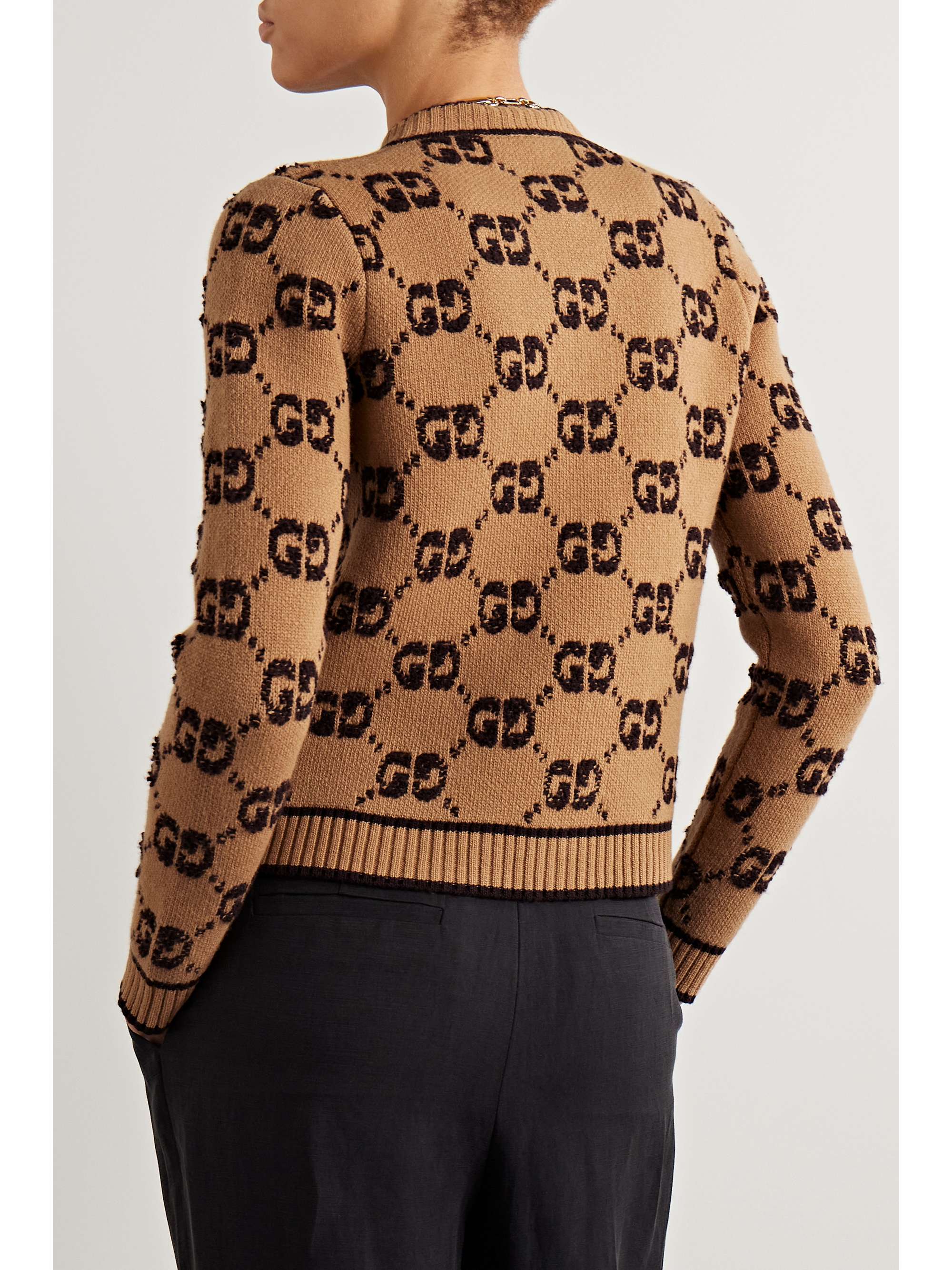 GUCCI Wool bouclé-jacquard cardigan | NET-A-PORTER GUCCI Wool bouclé-jacquard cardigan | NET-A-PORTER