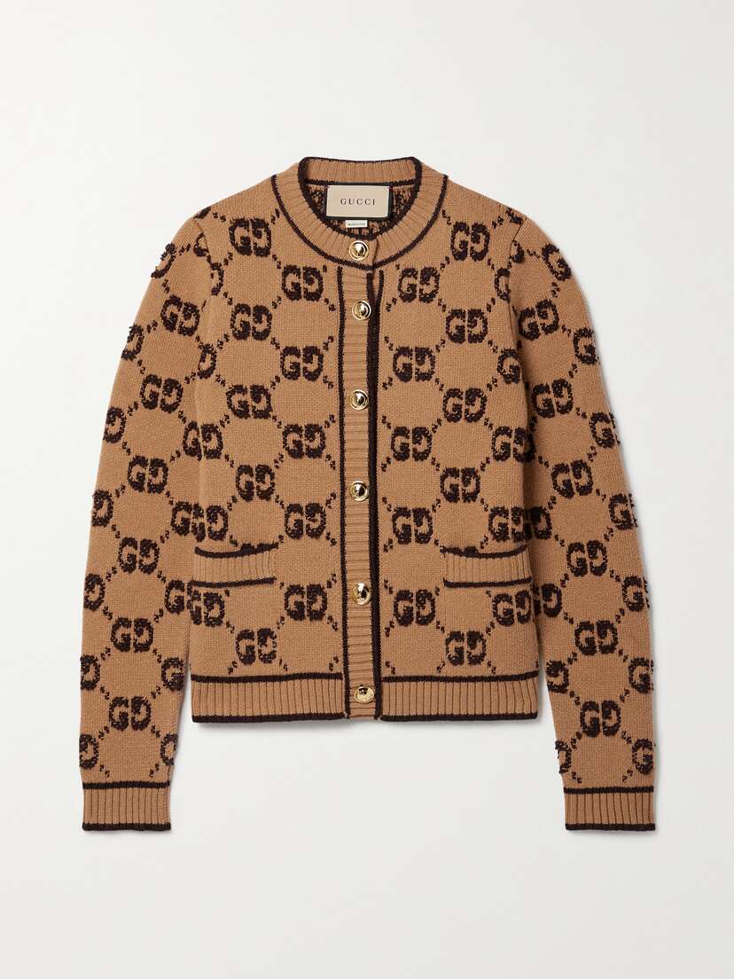 Gucci Wool Bouclé-jacquard Cardigan