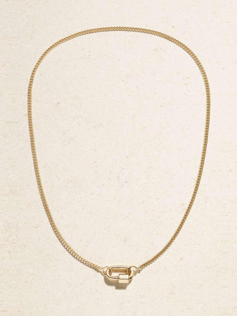 Marla Aaron Chubby Baby Lock 14-karat Gold Necklace