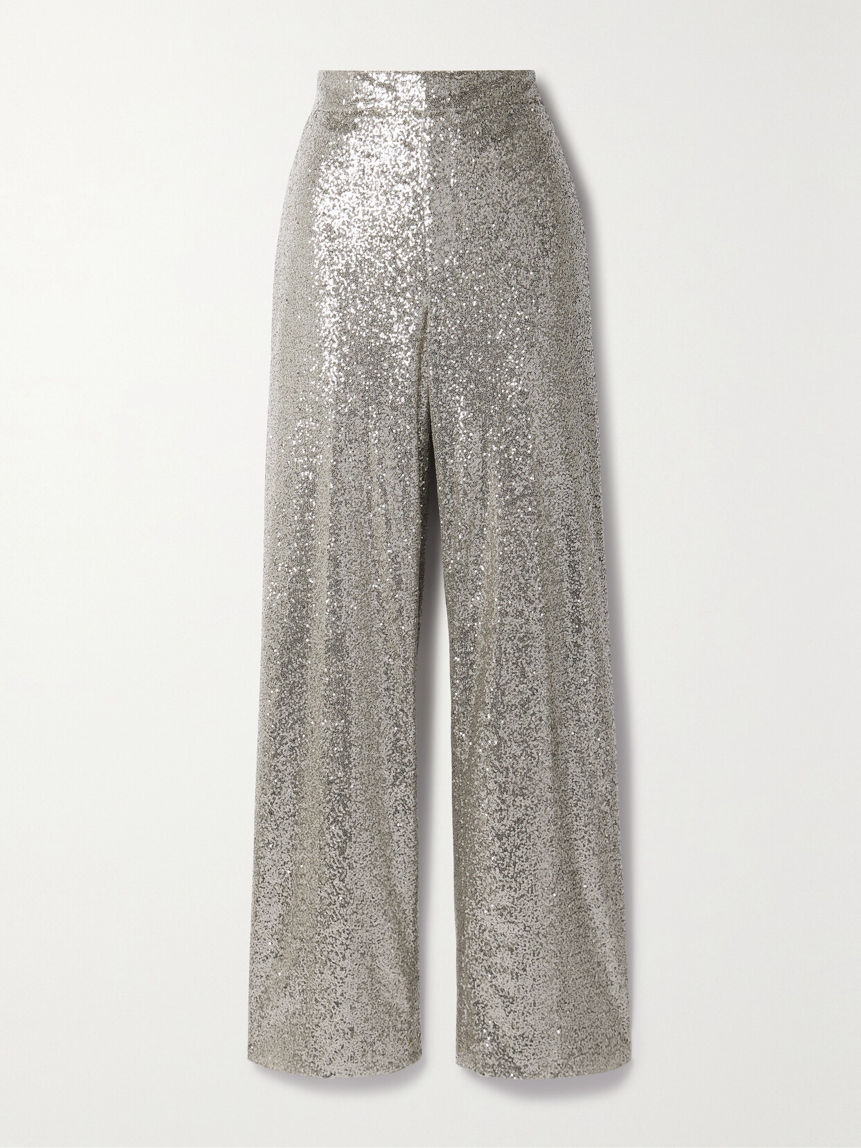 Ralph Lauren Collection - Welles Sequined Tulle Wide-leg Pants - Silver