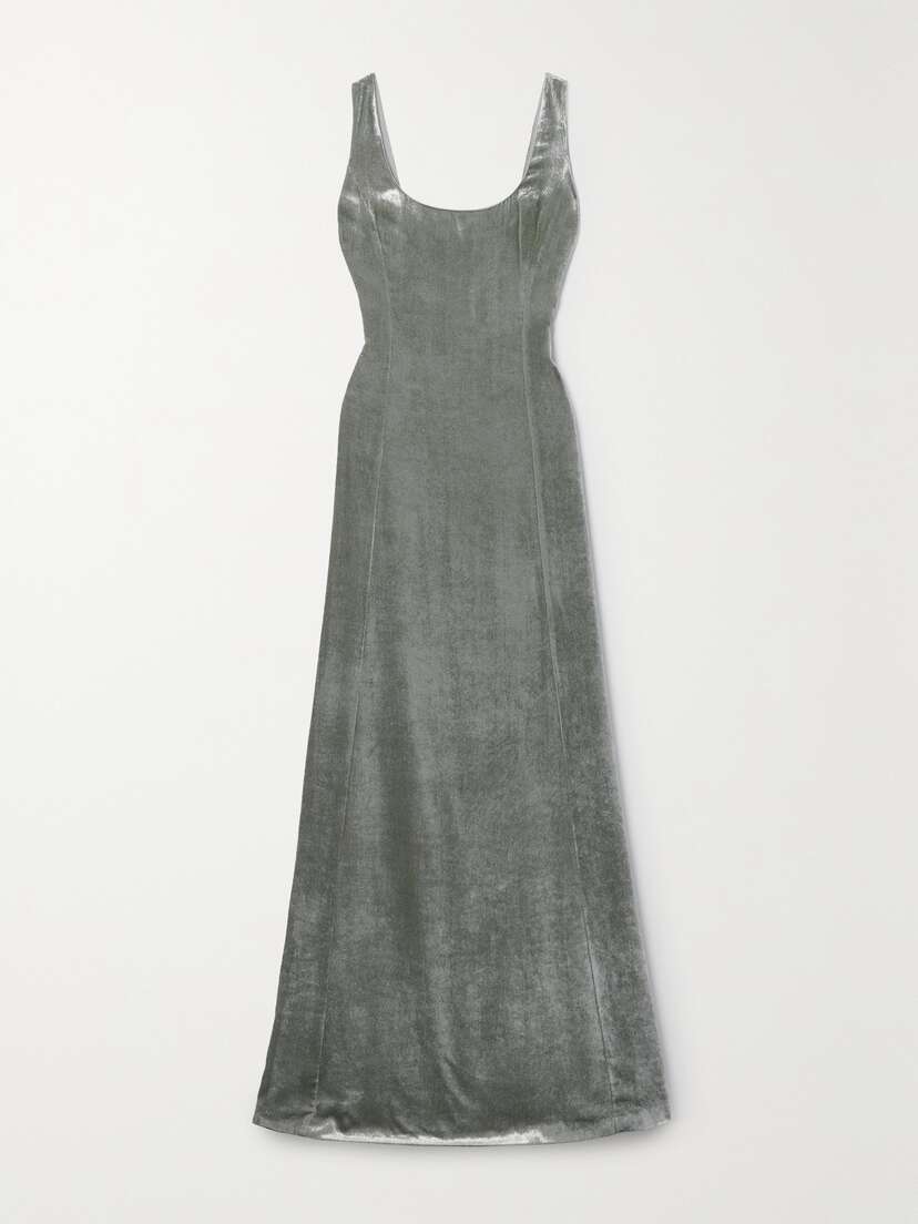 Ralph Lauren Collection Metallic Velvet Gown