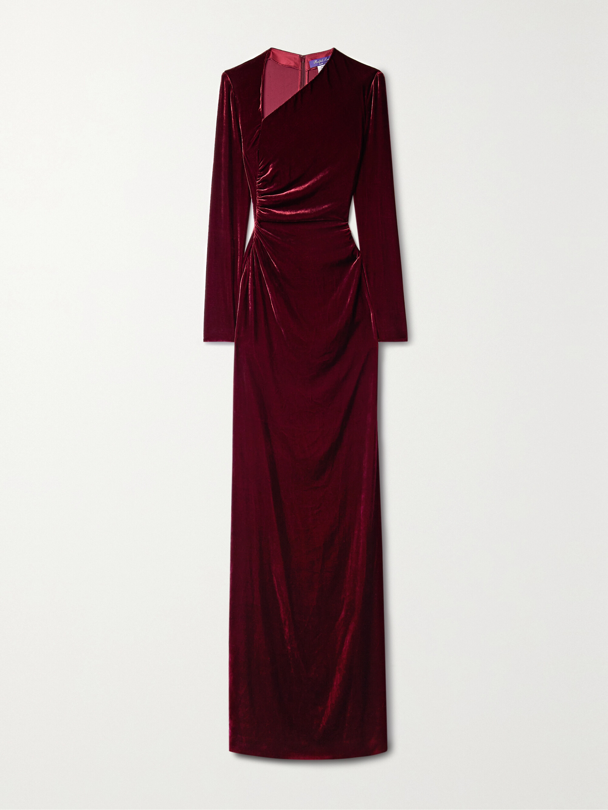 Ralph Lauren Collection Kinslee ruched velvet gown thumbnail