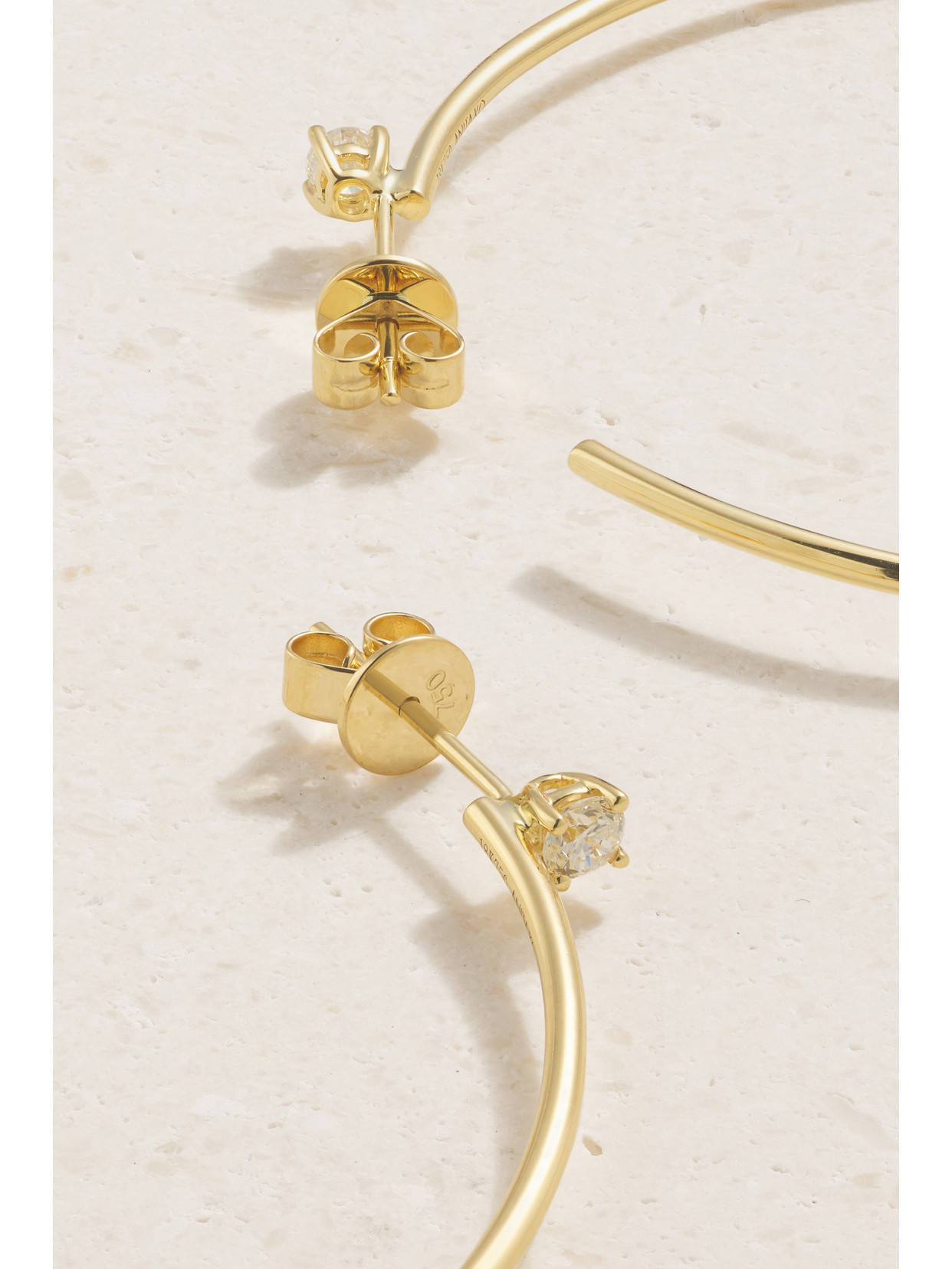 Anita Ko 18-karat Gold Diamond Hoop Earrings In Gold