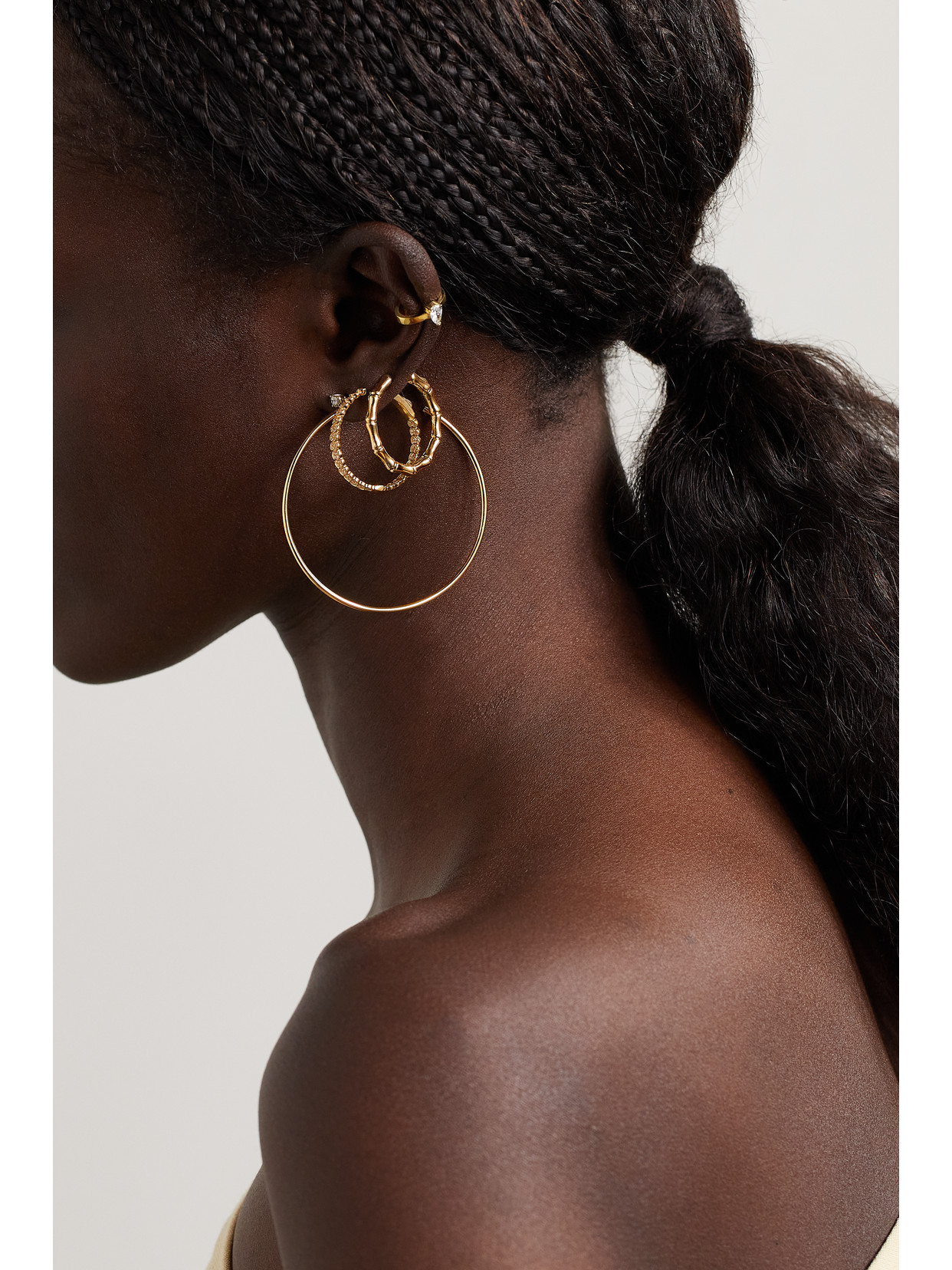 Anita Ko 18-karat Gold Diamond Hoop Earrings In Gold