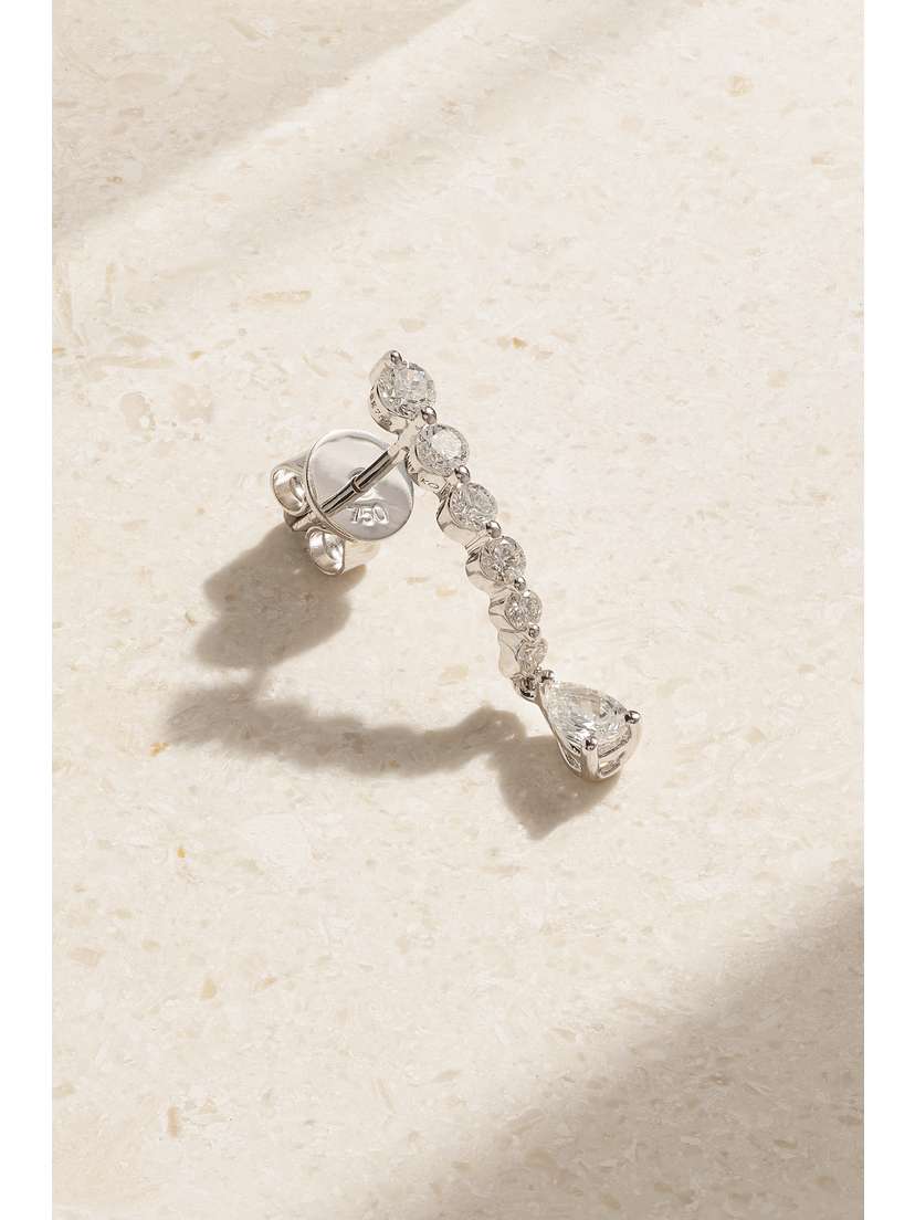 Anita Ko 18-karat White Gold Diamond Single Earring