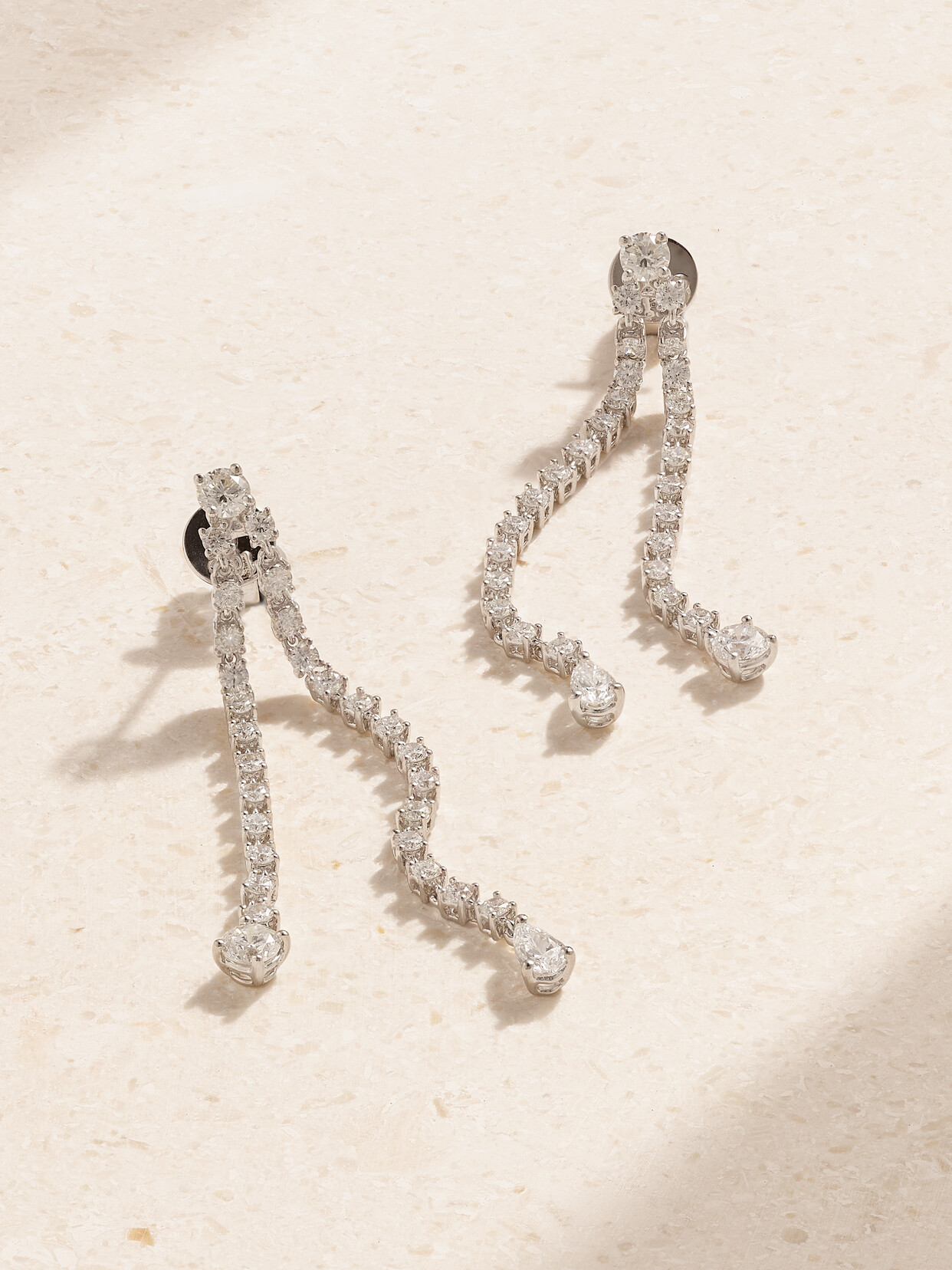 Anita Ko 18-karat White Gold Diamond Earrings