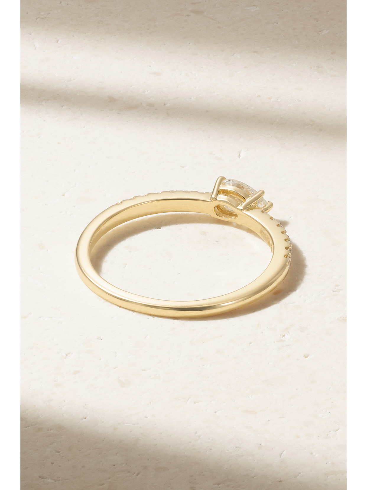 Shop Anita Ko Sideways Pear 18-karat Gold Diamond Ring