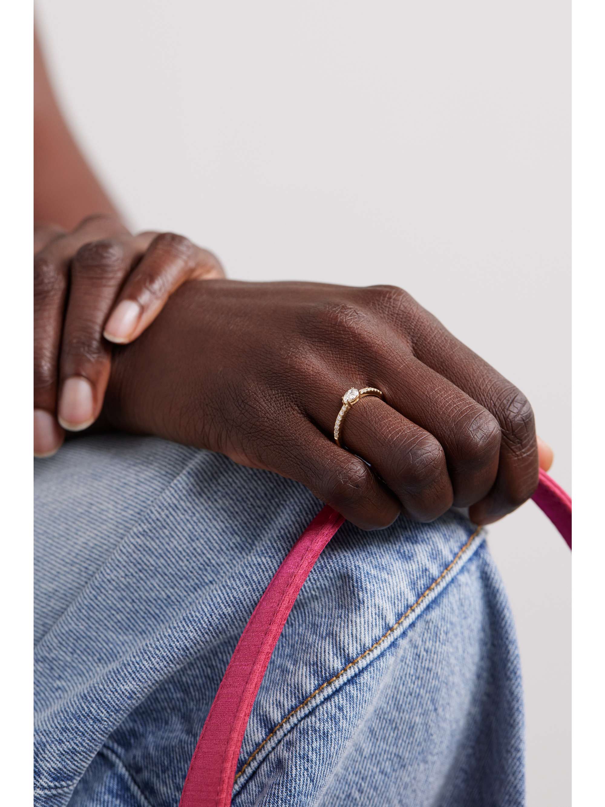 Sideways pear diamond ring sales