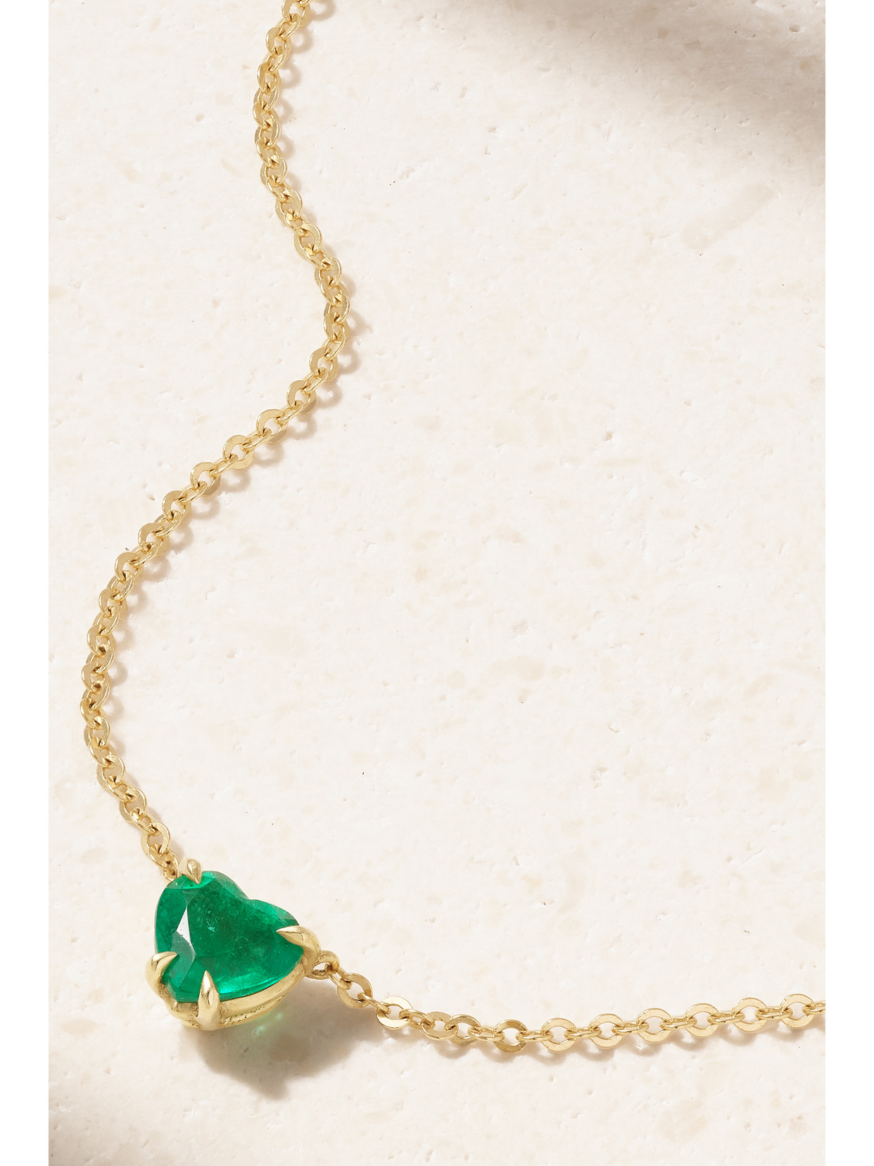 Anita Ko 18-karat Gold Emerald Necklace
