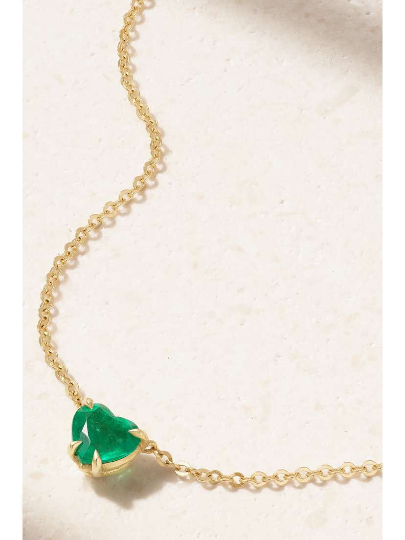 18-karat Gold Emerald Necklace