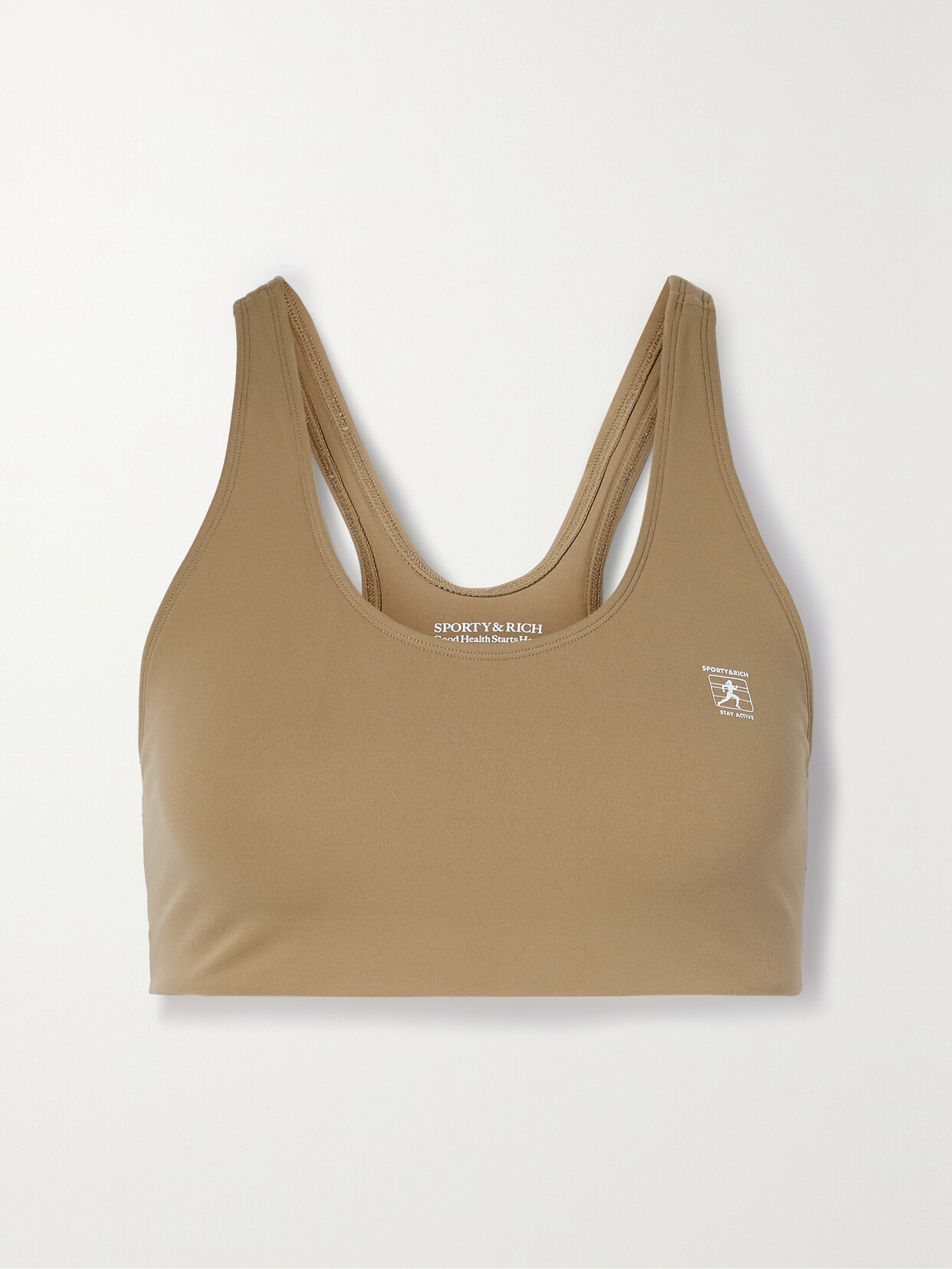 Sporty & Rich Runner Stretch Sports Bra - Brown
