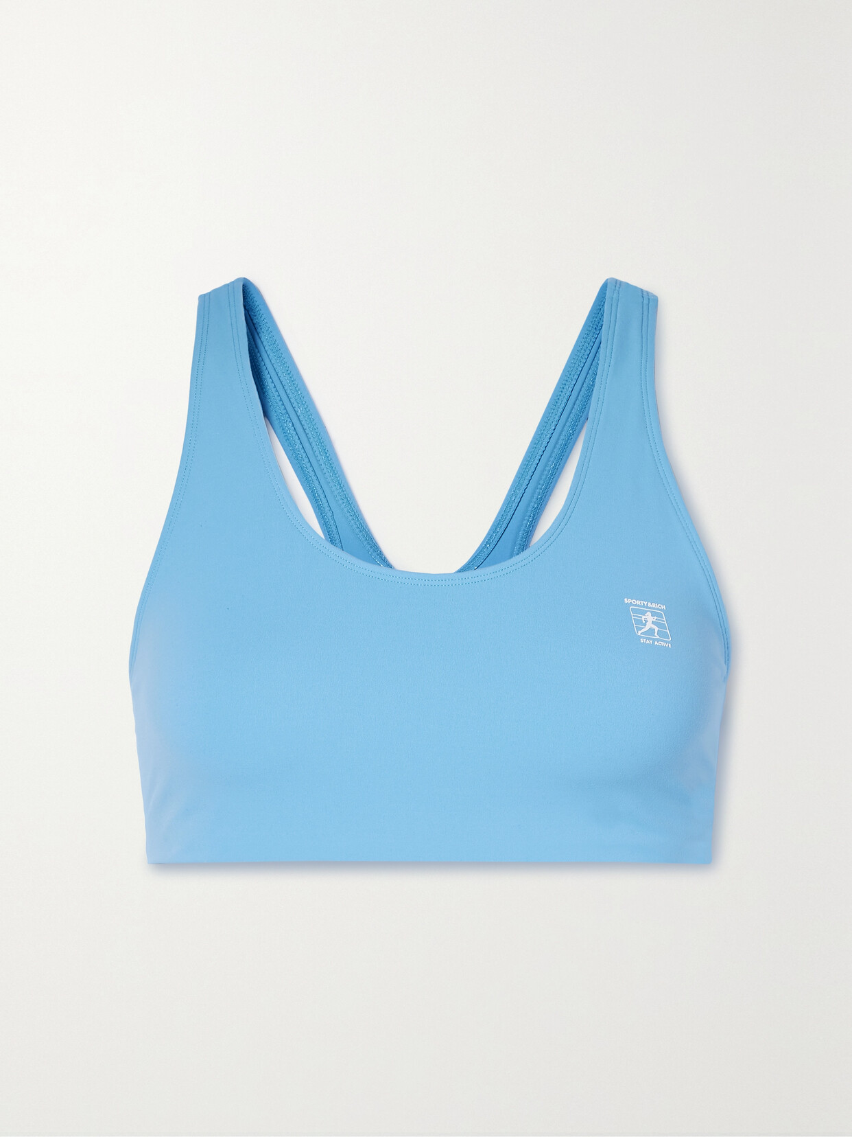 Sporty & Rich - Runner Stretch Sports Bra - Blue