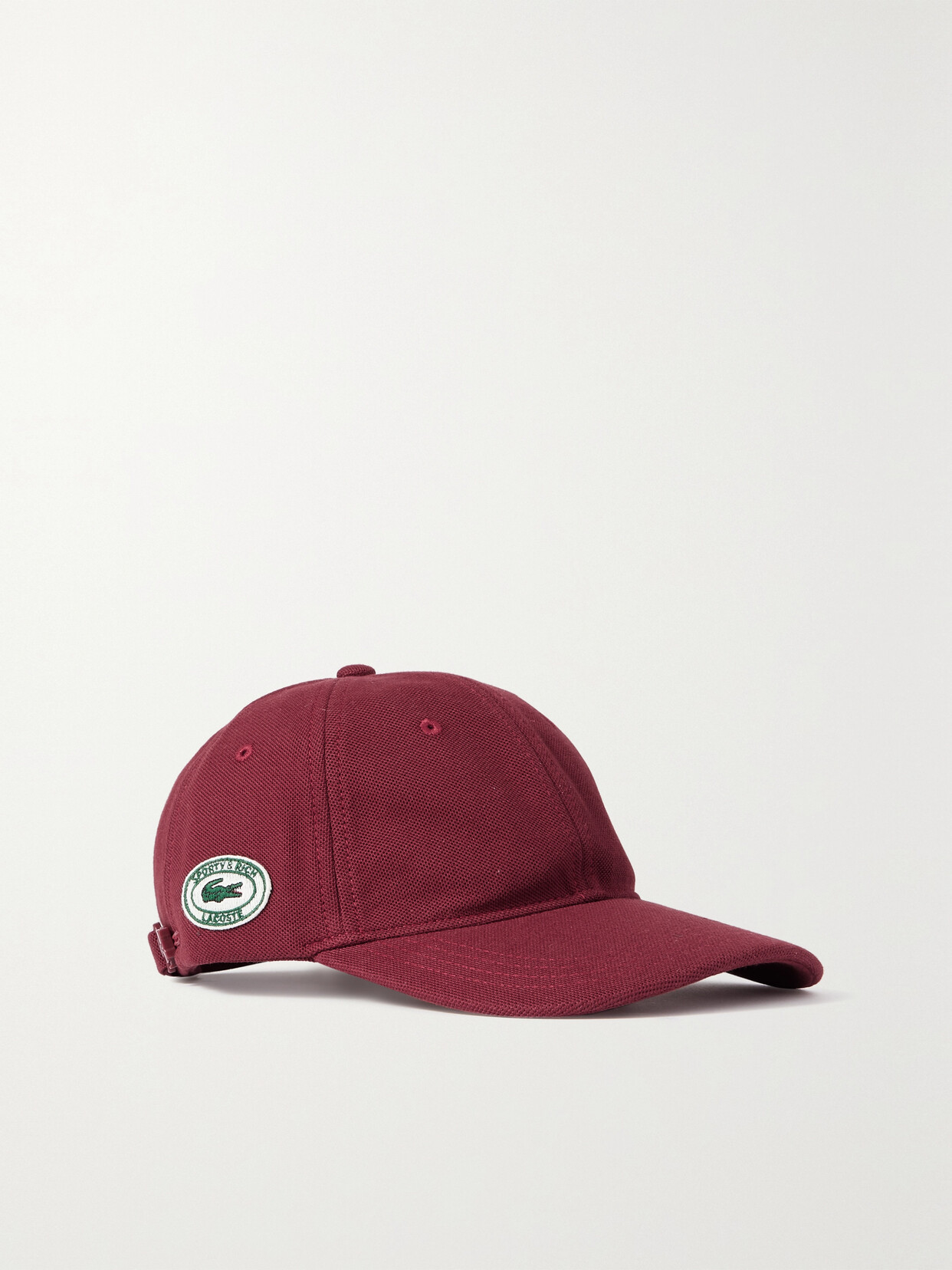 Sporty & Rich + Lacoste erif Appliquéd Cotton-piqué Baseball Cap