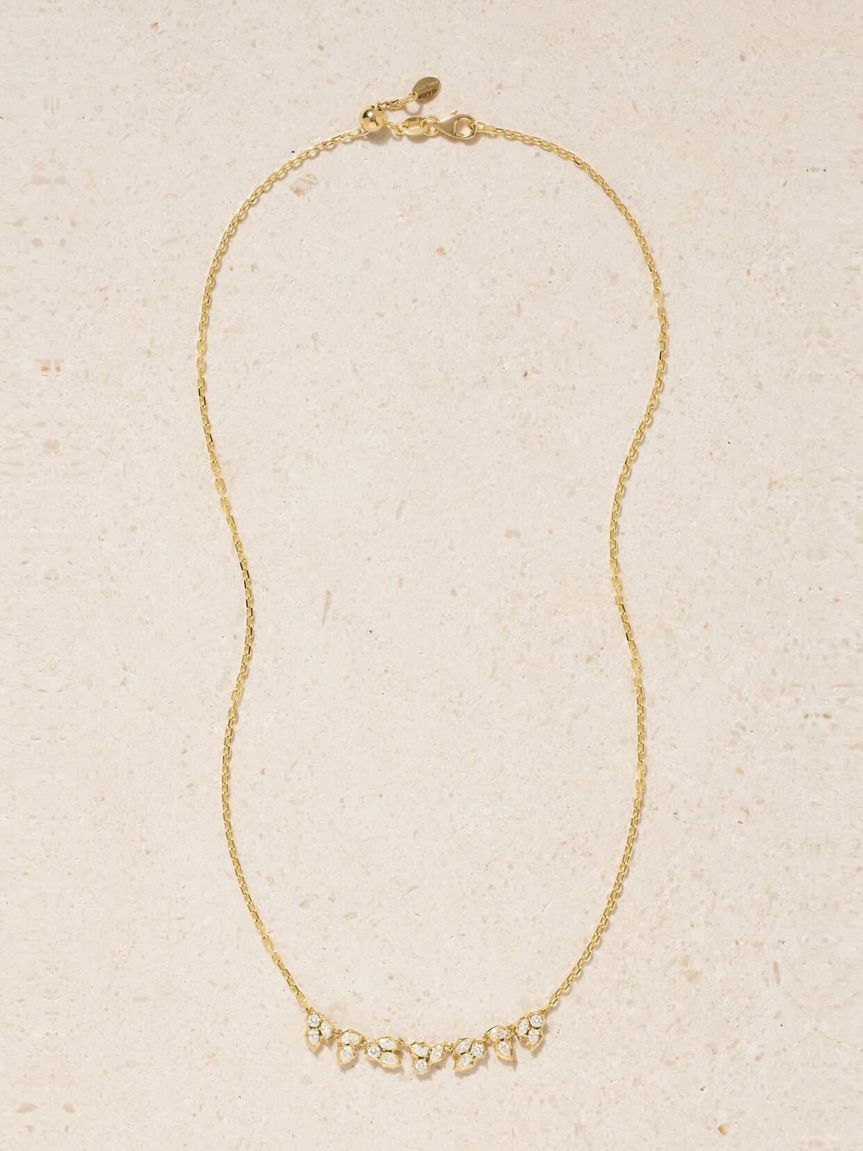 Jade Trau Posey 18-karat  Diamond Necklace