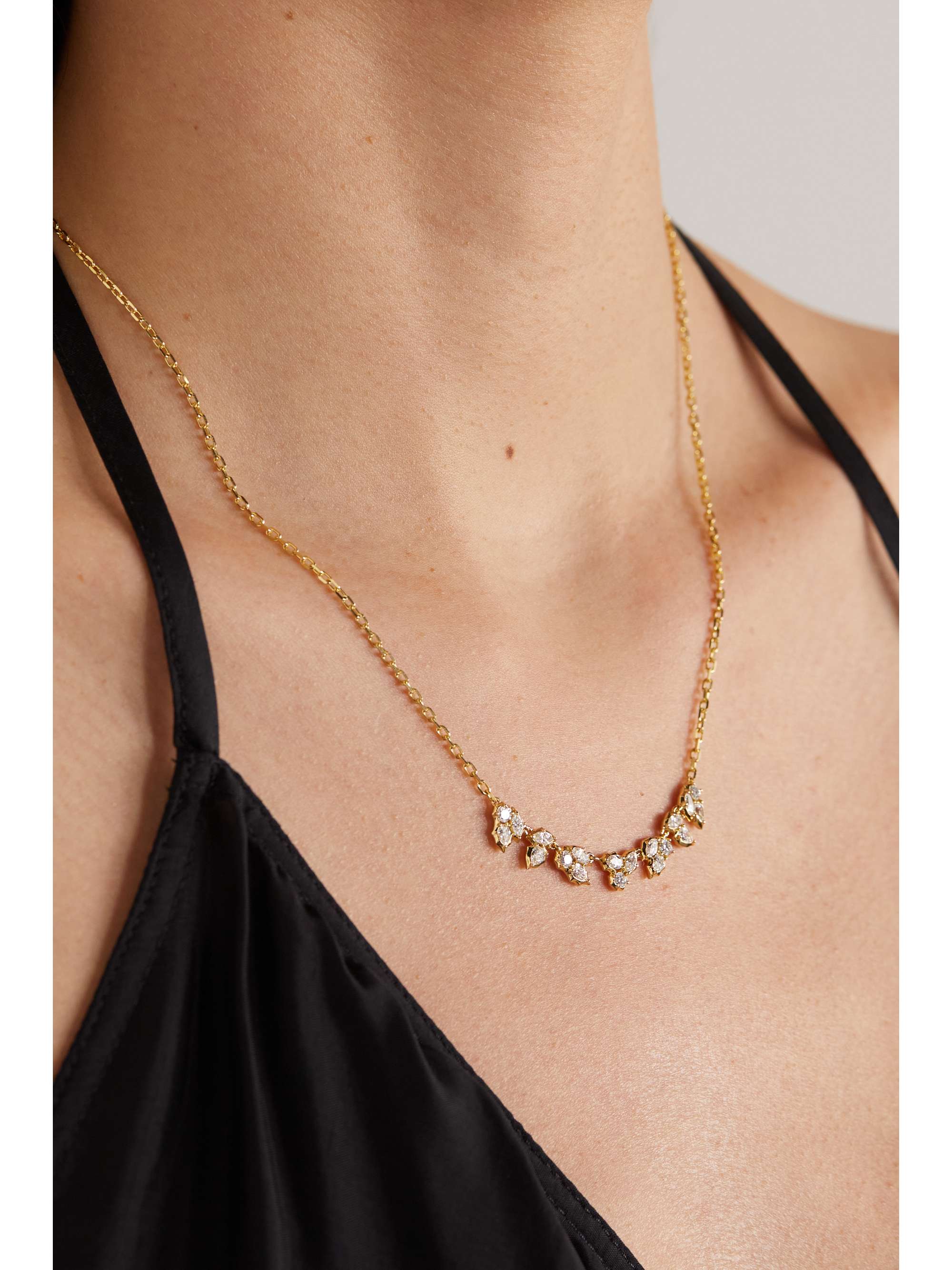 JADE TRAU Posey 18karat gold diamond necklace NETAPORTER