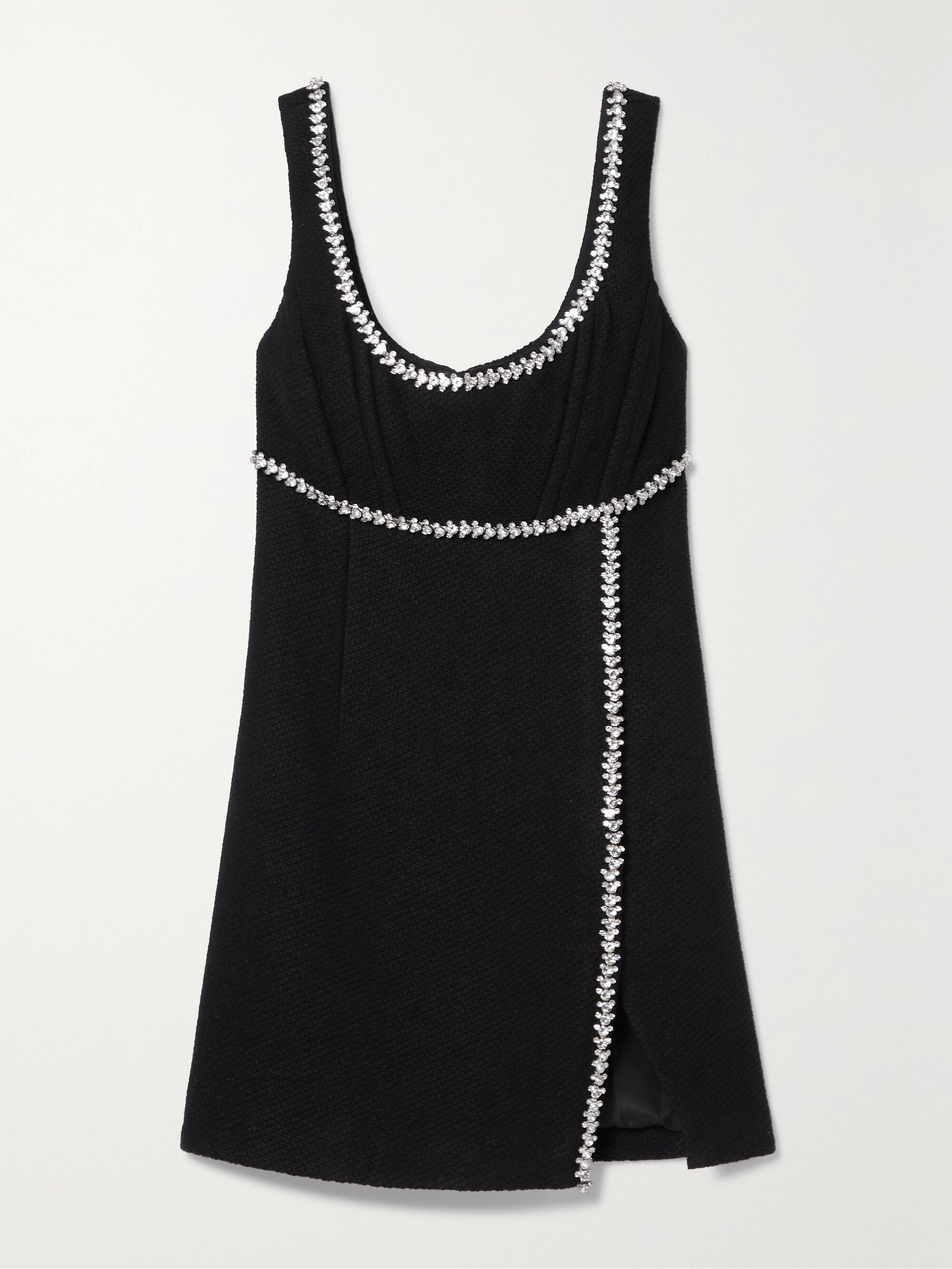 self-portrait Crystal-embellished tweed mini dress