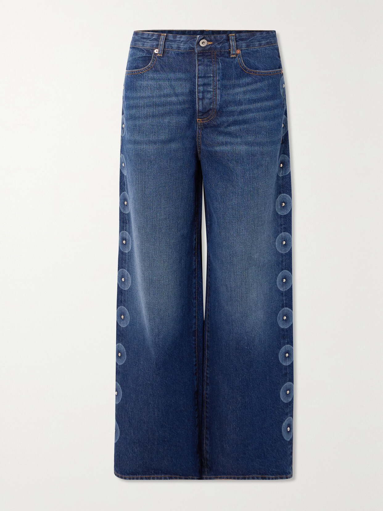 Conner Ives Embellished Boyfriend Jeans In Blue