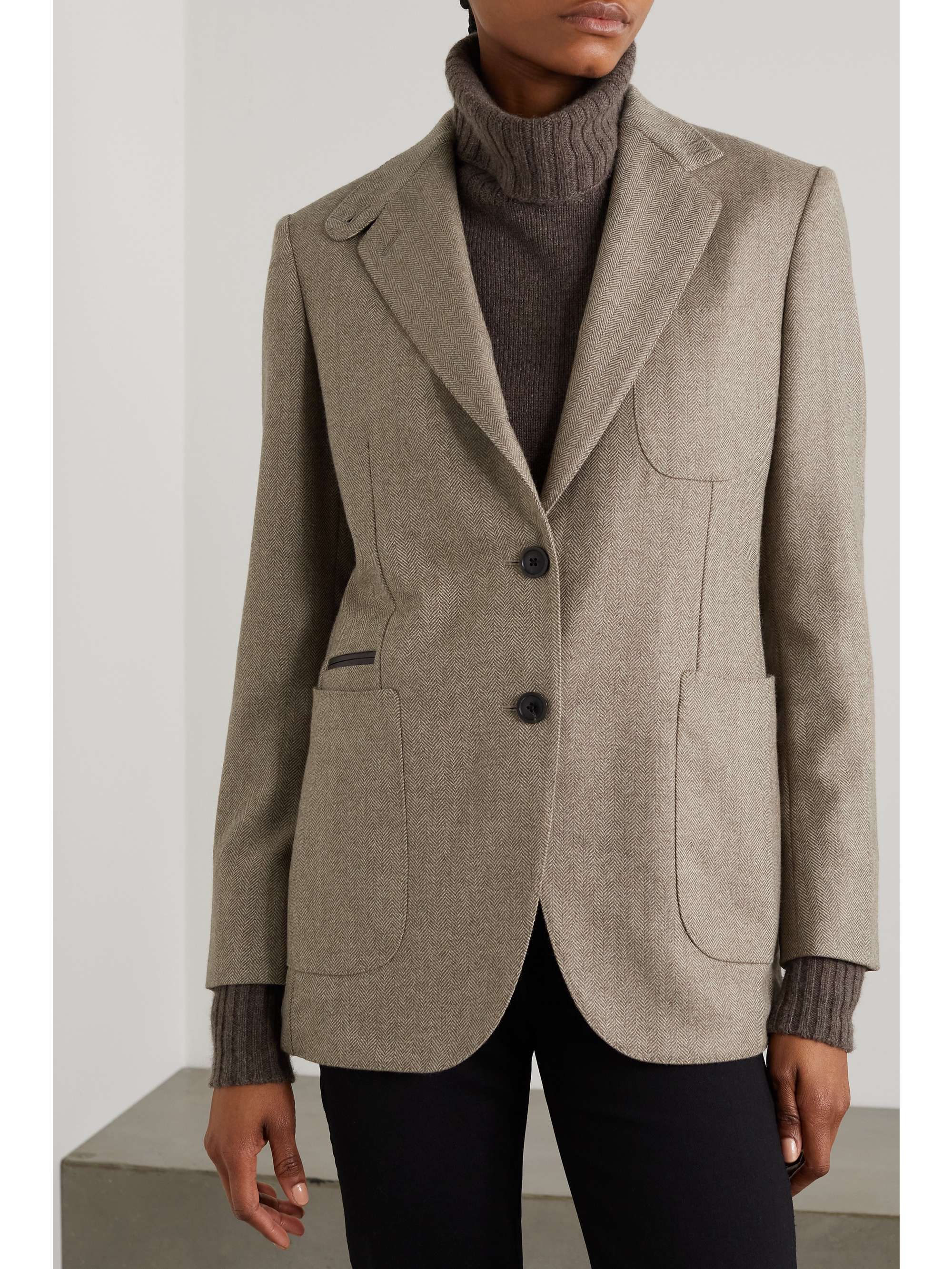 PURDEY Wool and cashmere-blend blazer