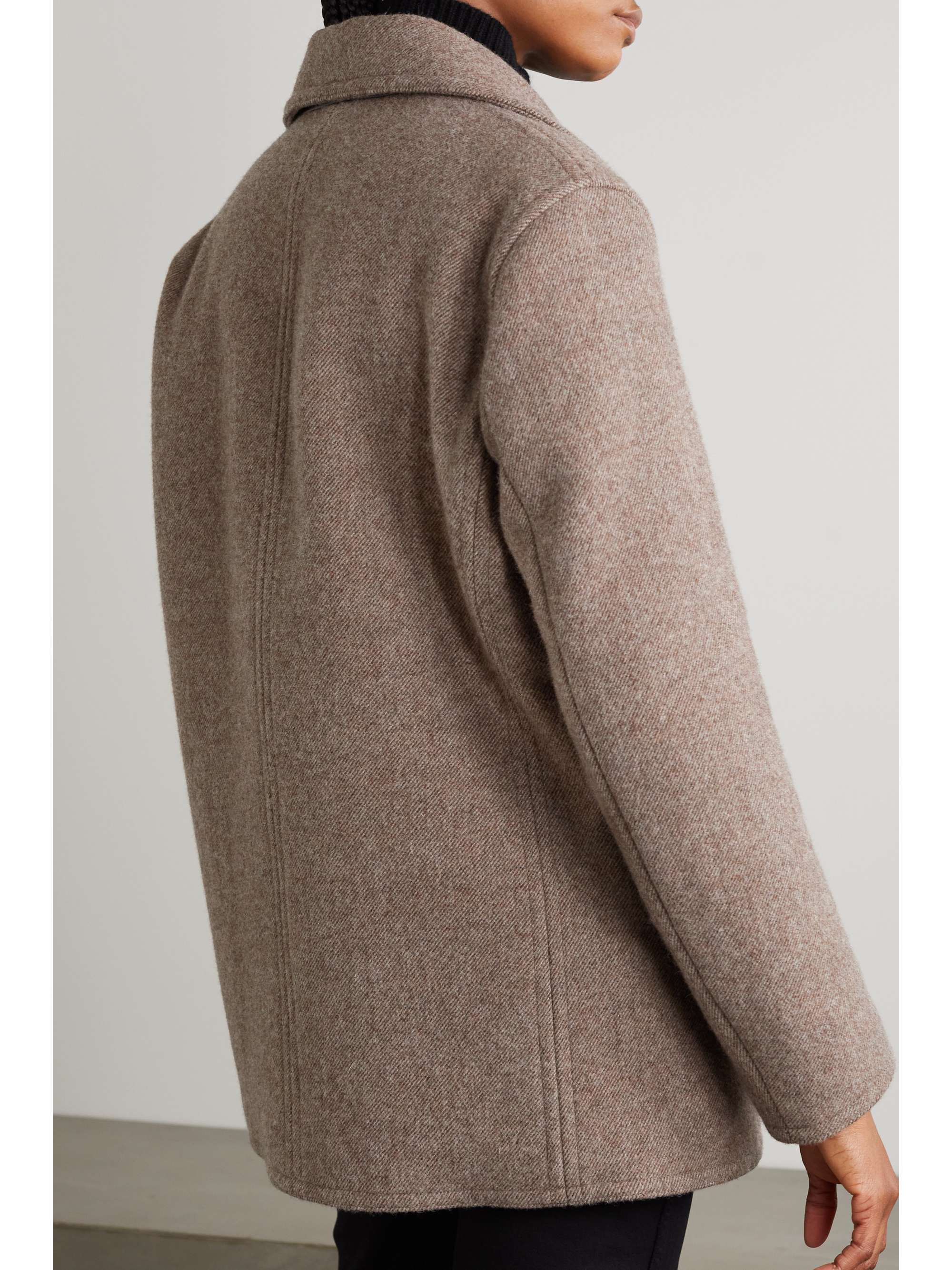 PURDEY Hyde double-breasted wool-twill coat