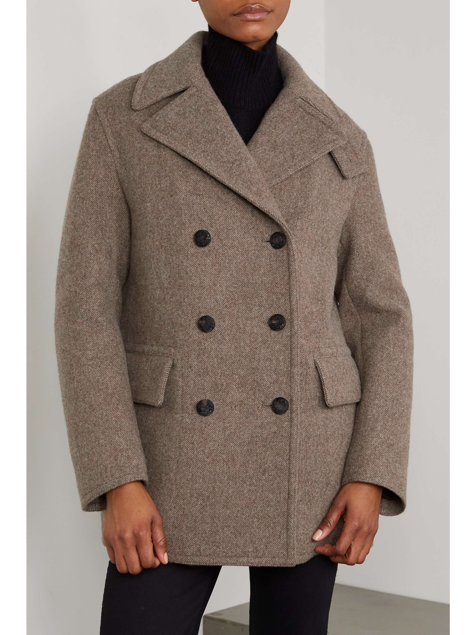 PURDEY Hyde double-breasted wool-twill coat