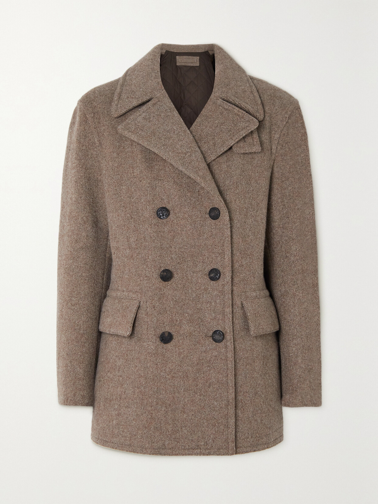 Purdey - Hyde Double-breasted Wool-twill Coat - Brown