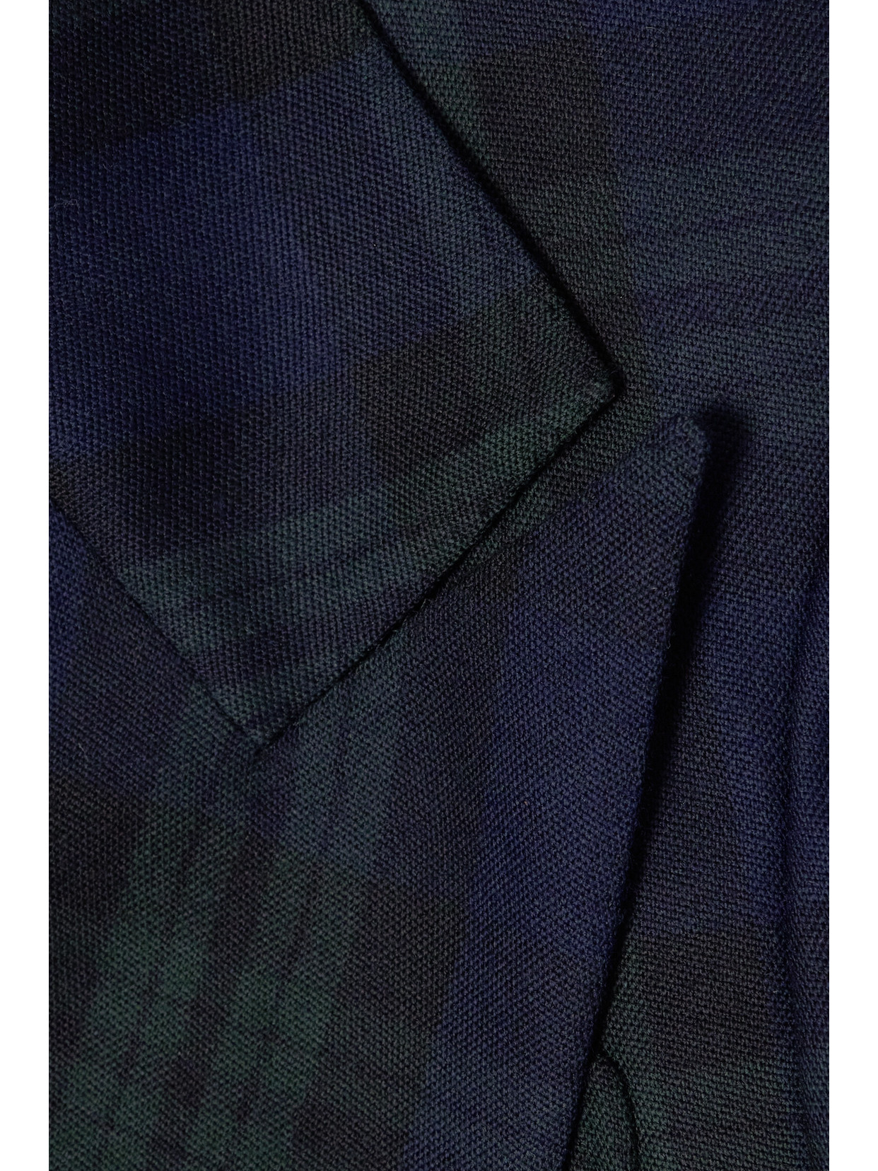 Purdey Double-breasted Checked Wool Blazer In Green