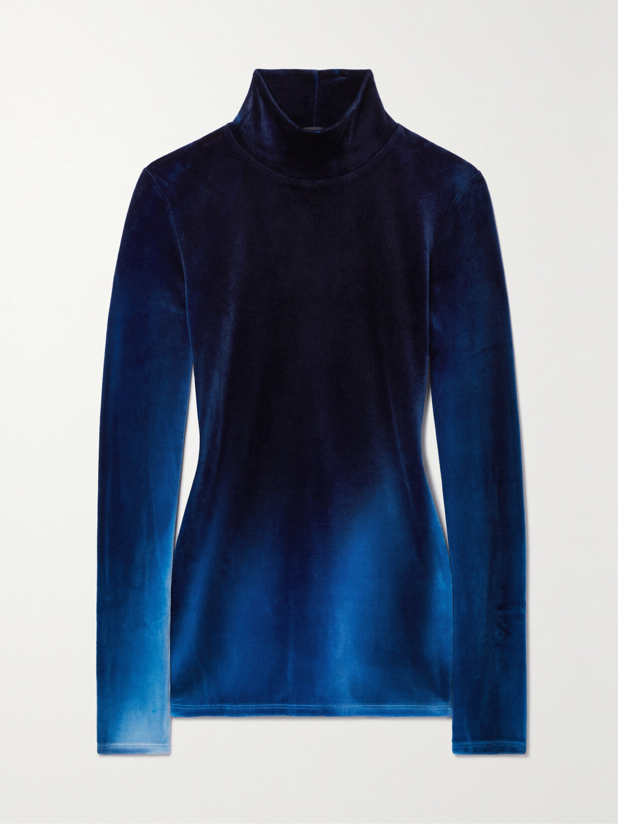 Proenza Schouler Ice Dyed 丝绒上衣 In Cobalt