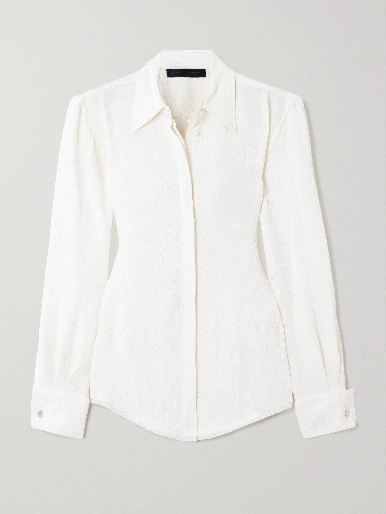 Proenza Schouler - Crinkled-satin Shirt - White