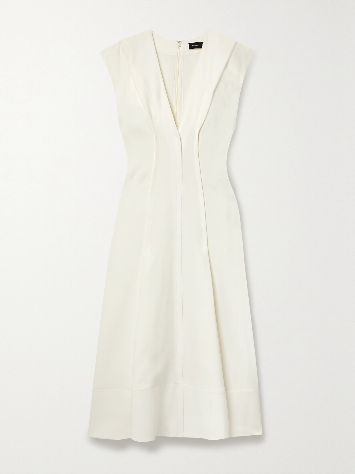 Proenza Schouler - Pleated Crepe Midi Dress - White