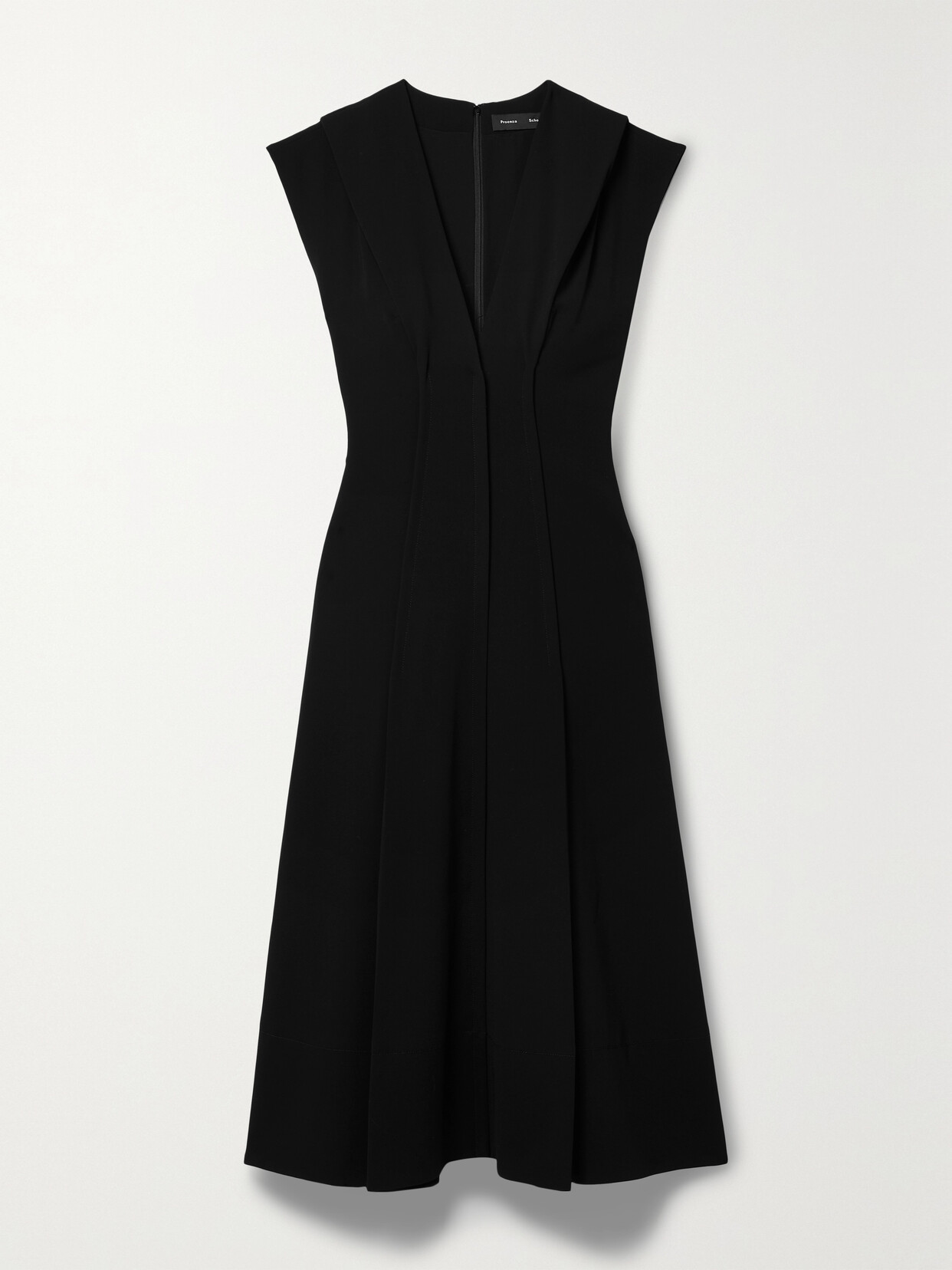 Proenza Schouler Pleated Crepe Midi Dress