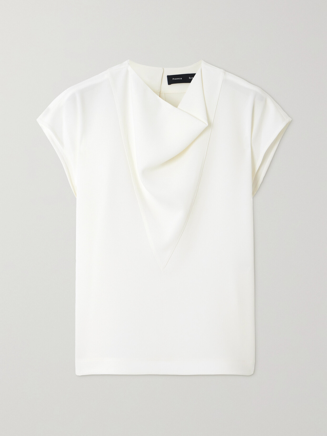 Proenza Schouler - Draped Crepe T-shirt - White