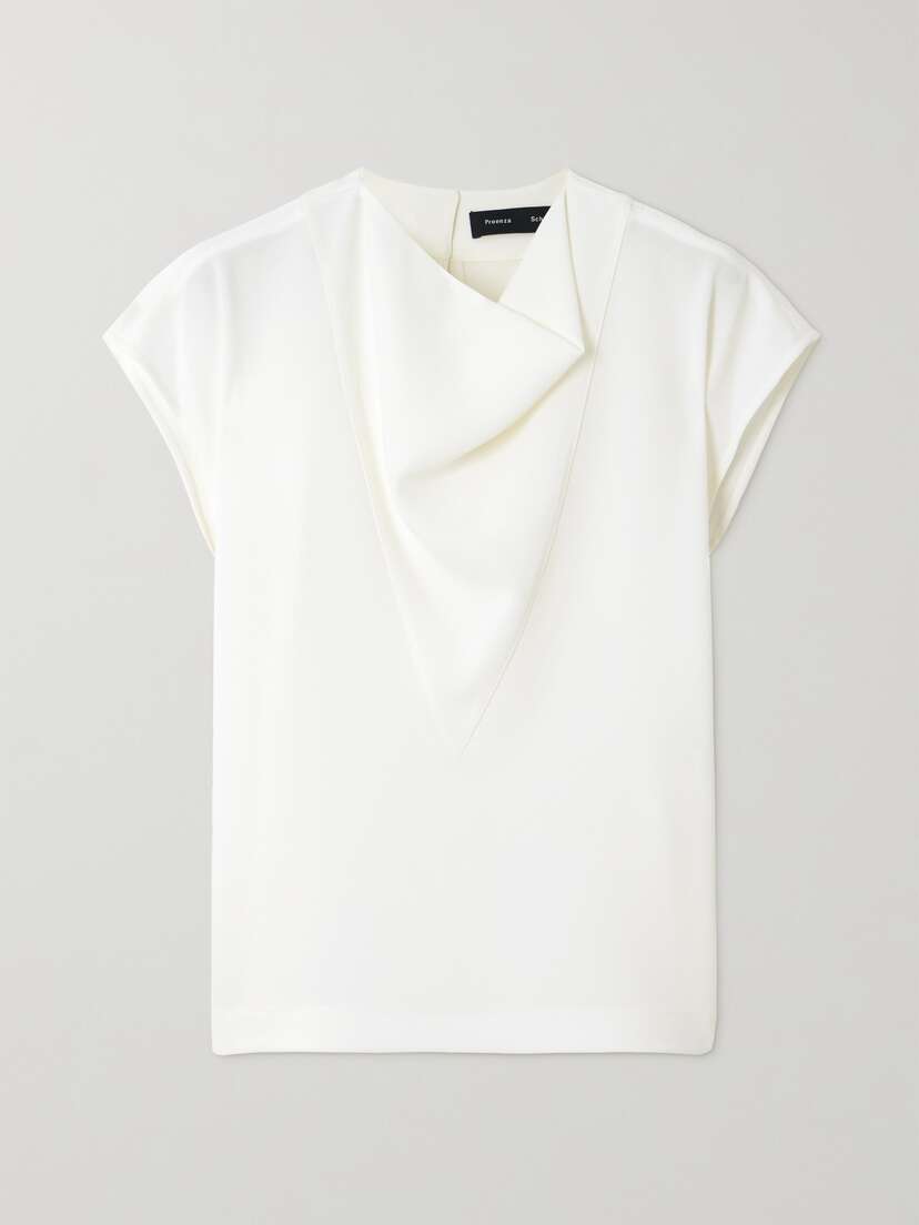 Proenza Schouler Draped Crepe T-shirt