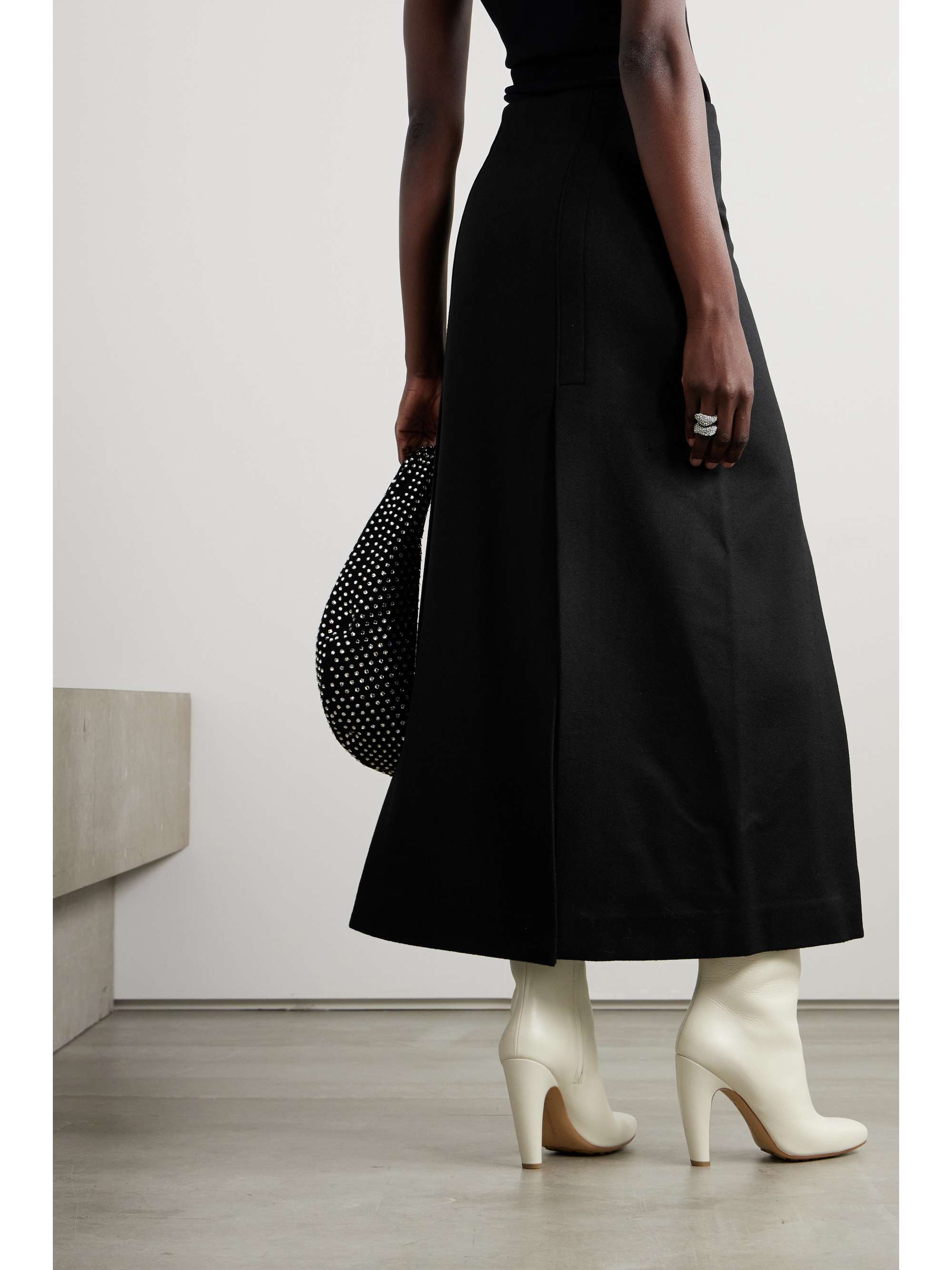 PROENZA SCHOULER Wool-blend felt maxi skirt | NET-A-PORTER