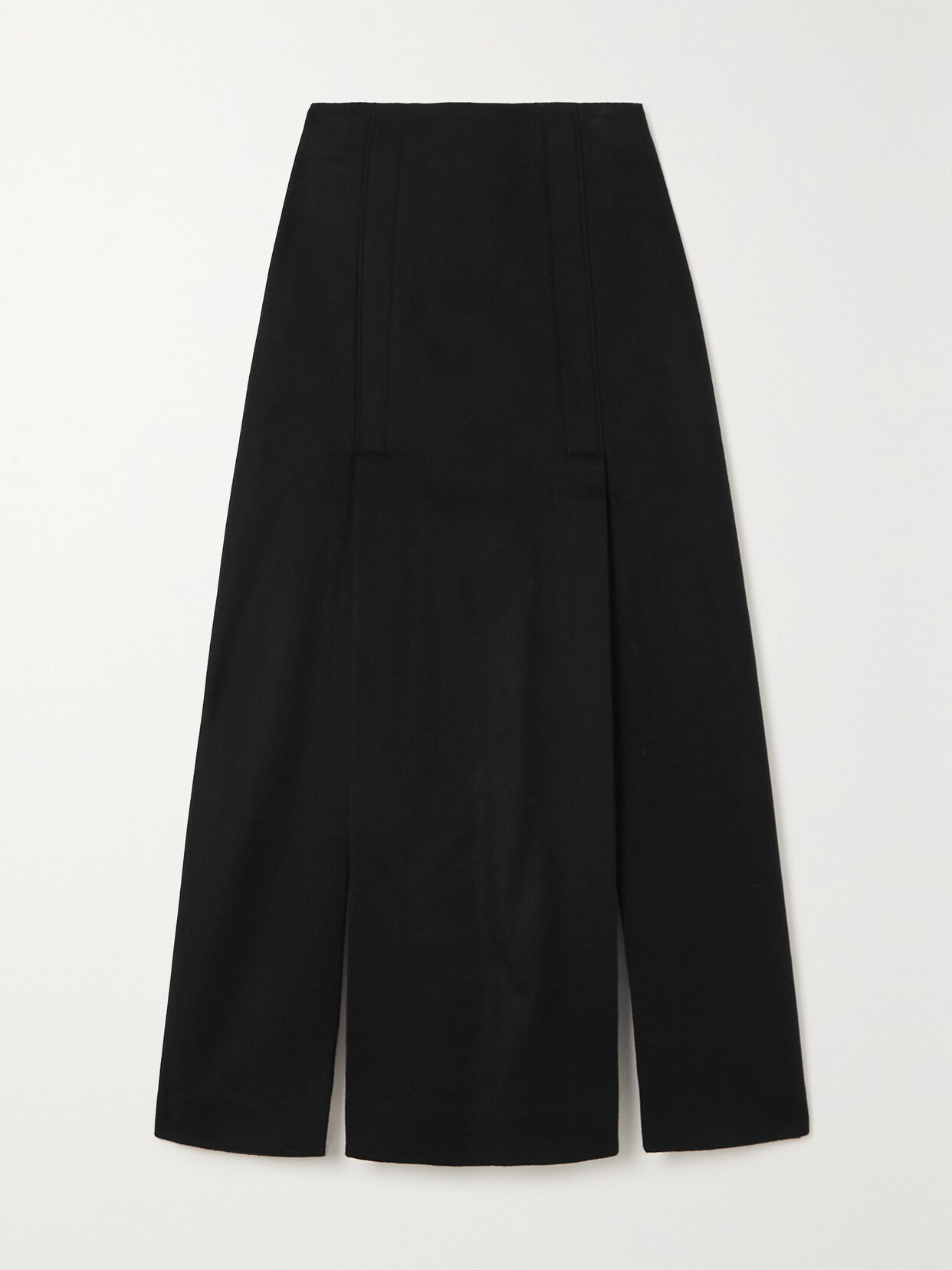 Shop Proenza Schouler Wool-blend Felt Maxi Skirt In Black