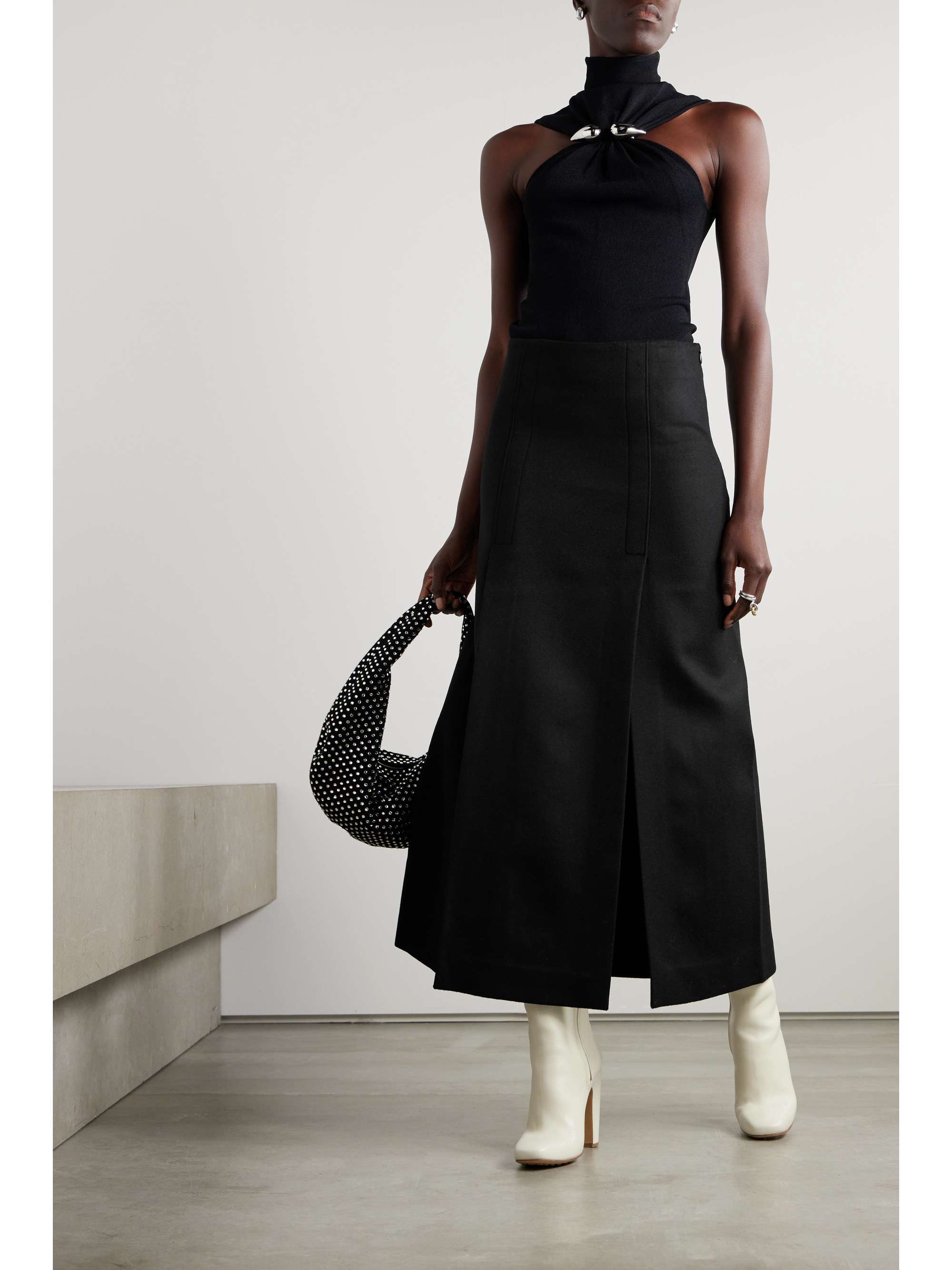 PROENZA SCHOULER Wool-blend felt maxi skirt | NET-A-PORTER