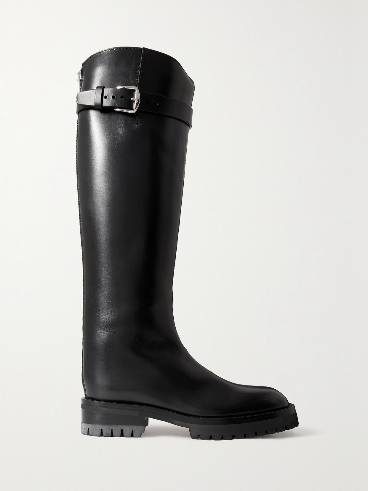 Ann Demeulemeester - Nes Leather Knee Boots - Black